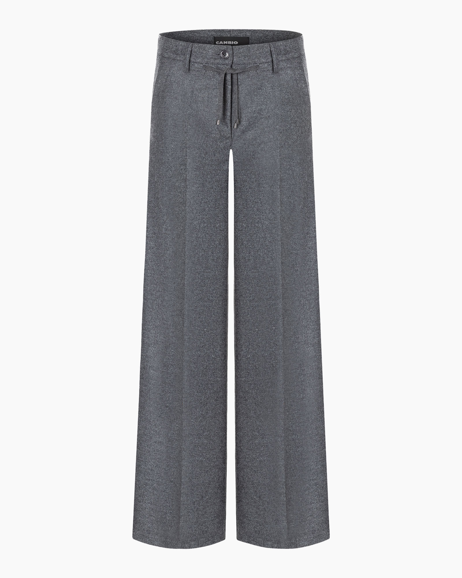 pants, wide-leg, drawstring, gray, trousers