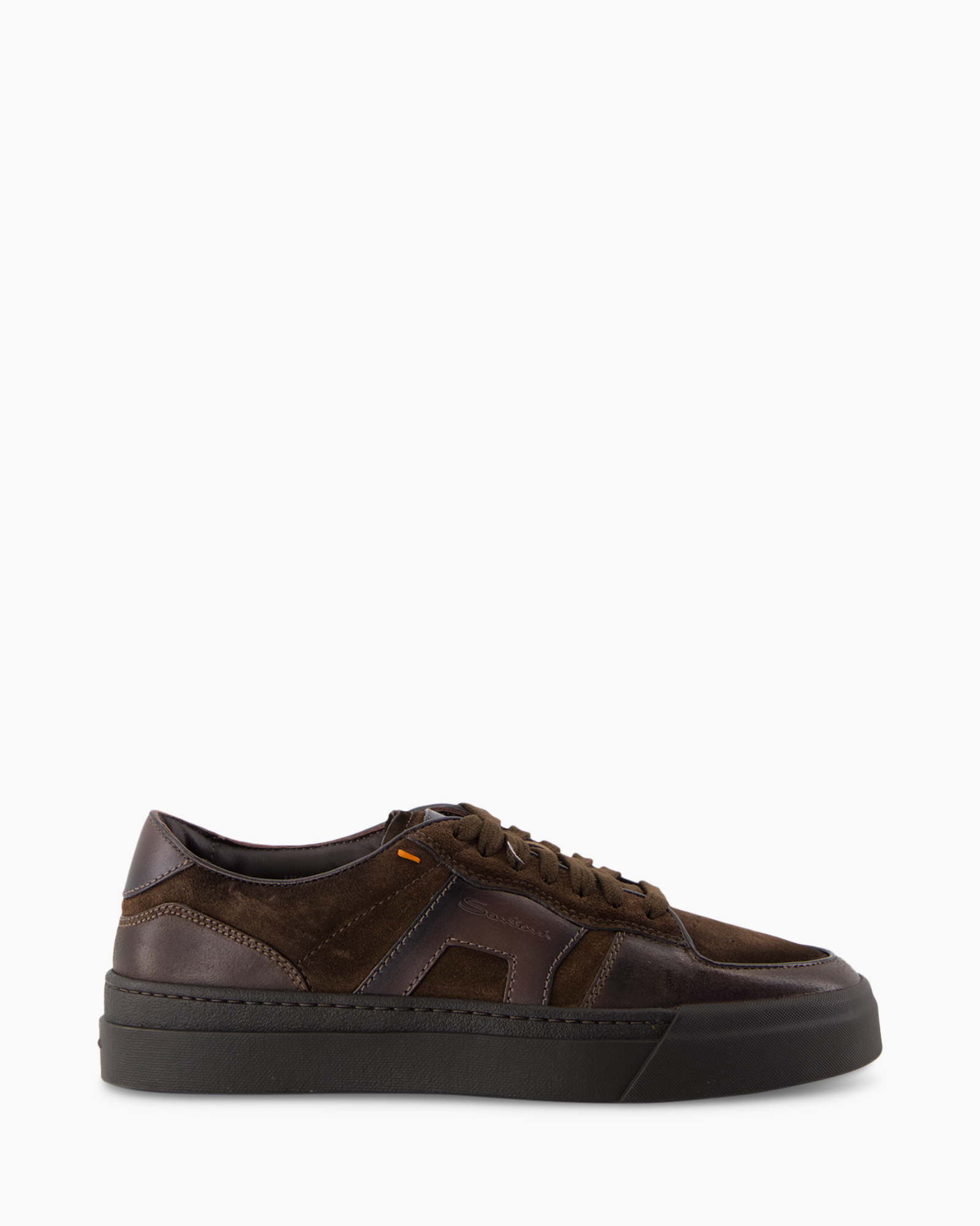 shoe, sneaker, brown, leather, low-top