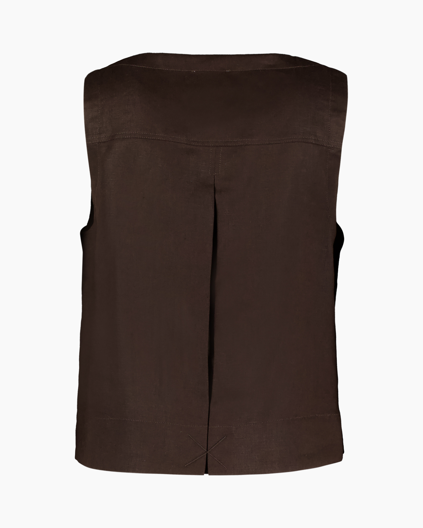 tank top, sleeveless, brown, cotton, basic