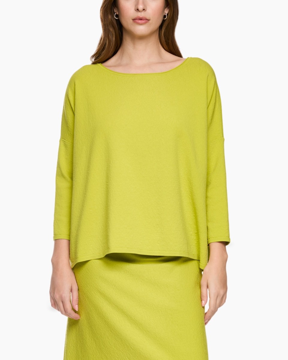 long-sleeve, loose-fit, lime, tunic, knit