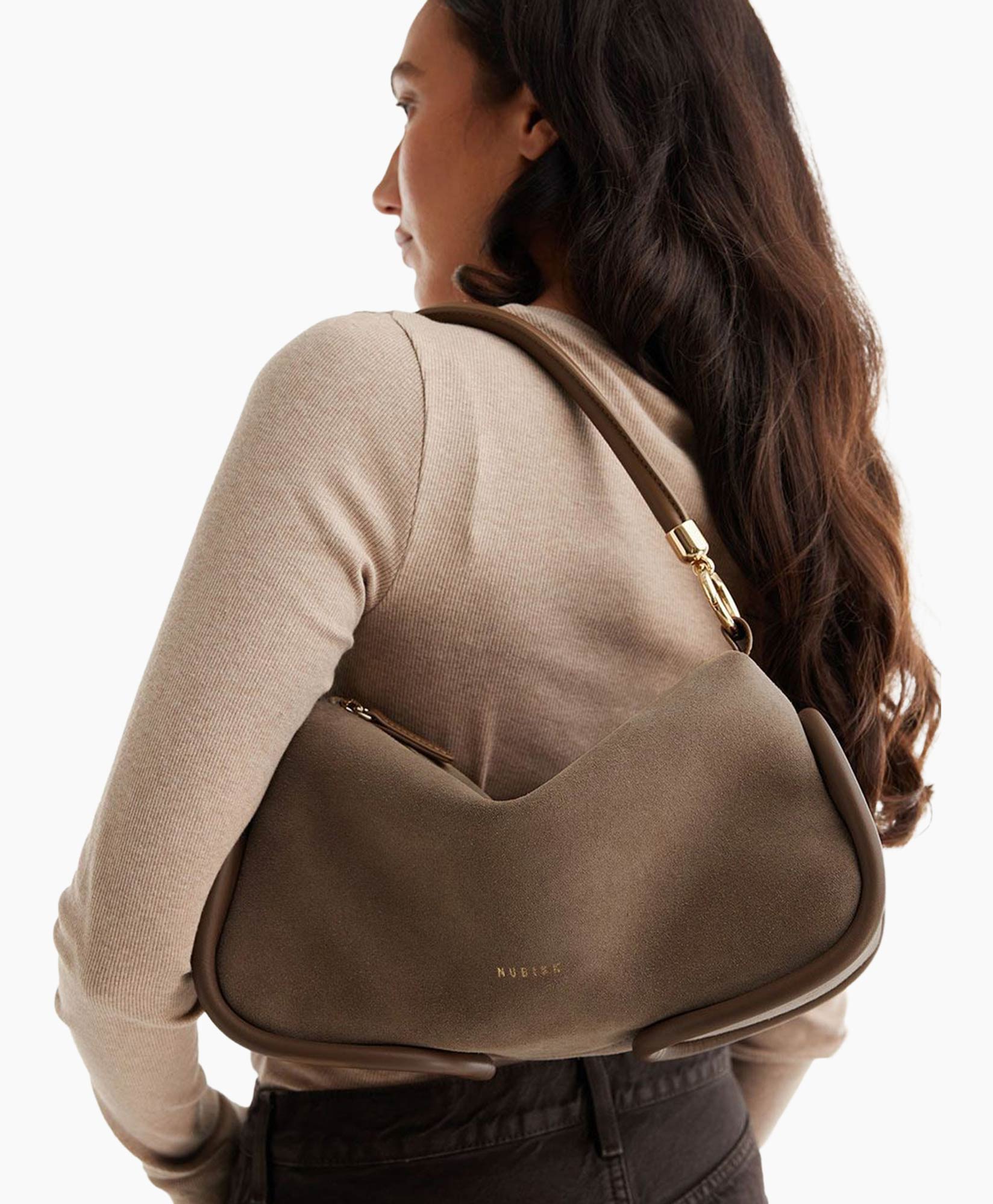 handbag, shoulder bag, brown, fits on shoulder, satchel