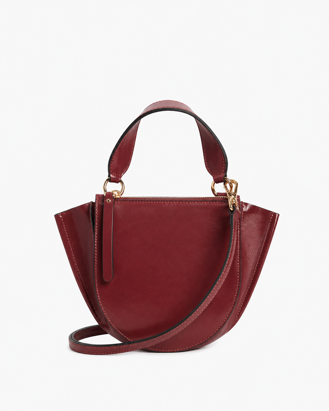 handbag, red, leather, mini bag, purse