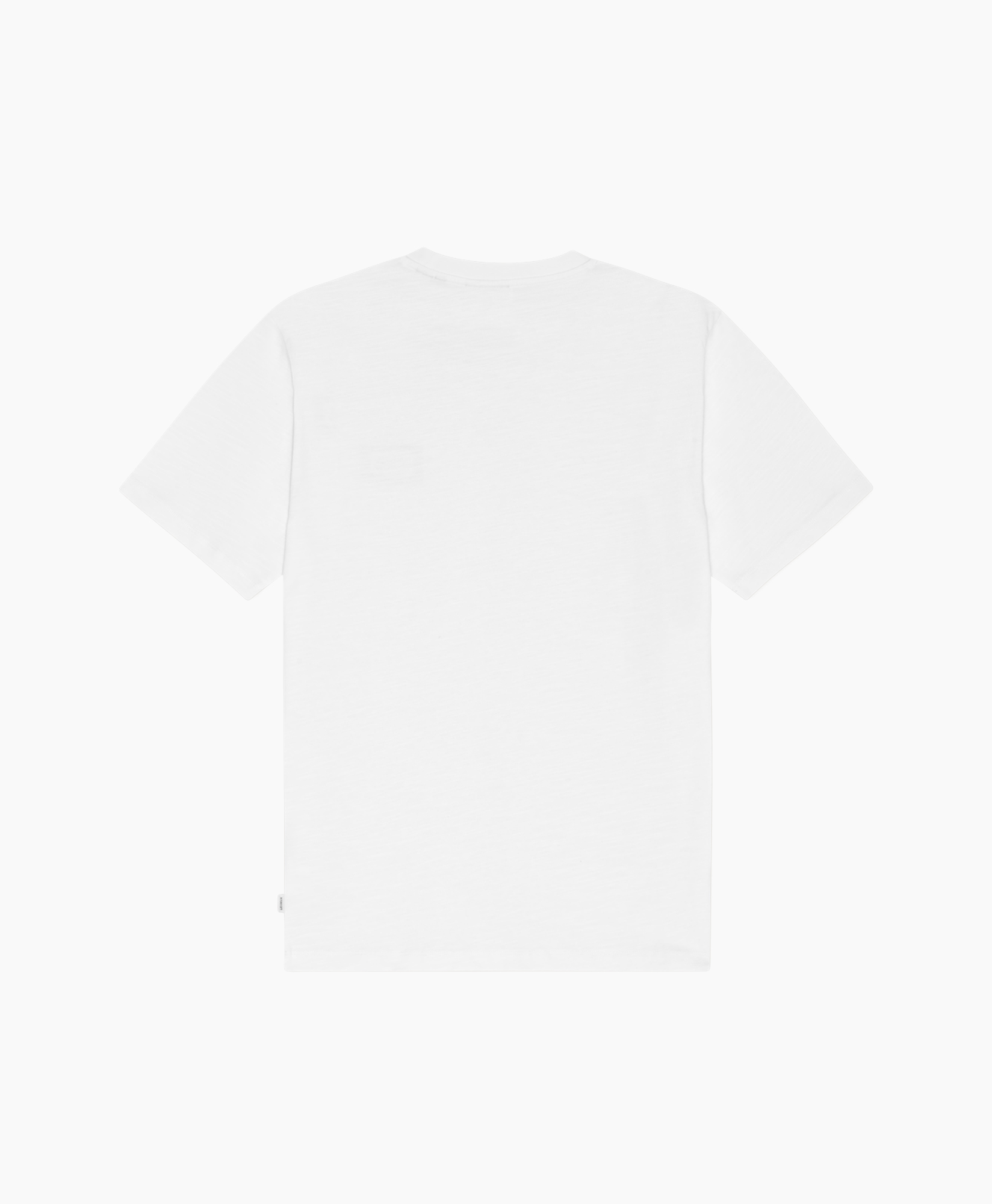 tshirt, white, short-sleeve, logo patch, plain