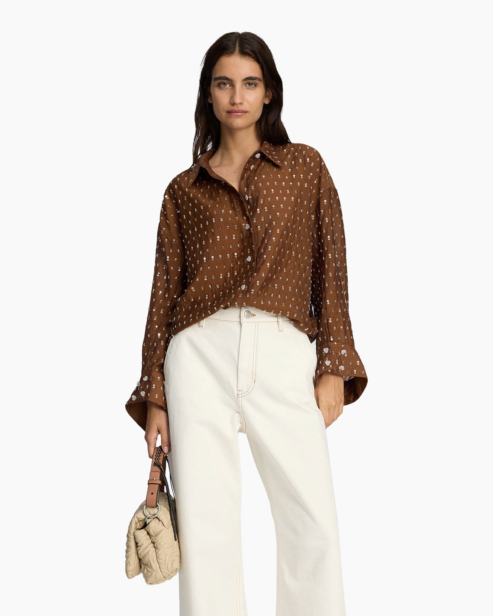 Blouse, Long Sleeve, Adult, Person, Woman