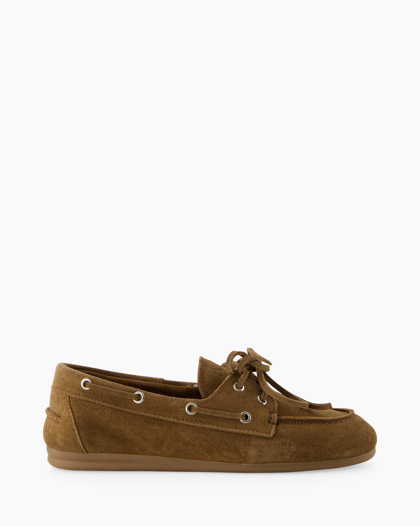 Loafer Boat Brushed Suede Donker Bruin