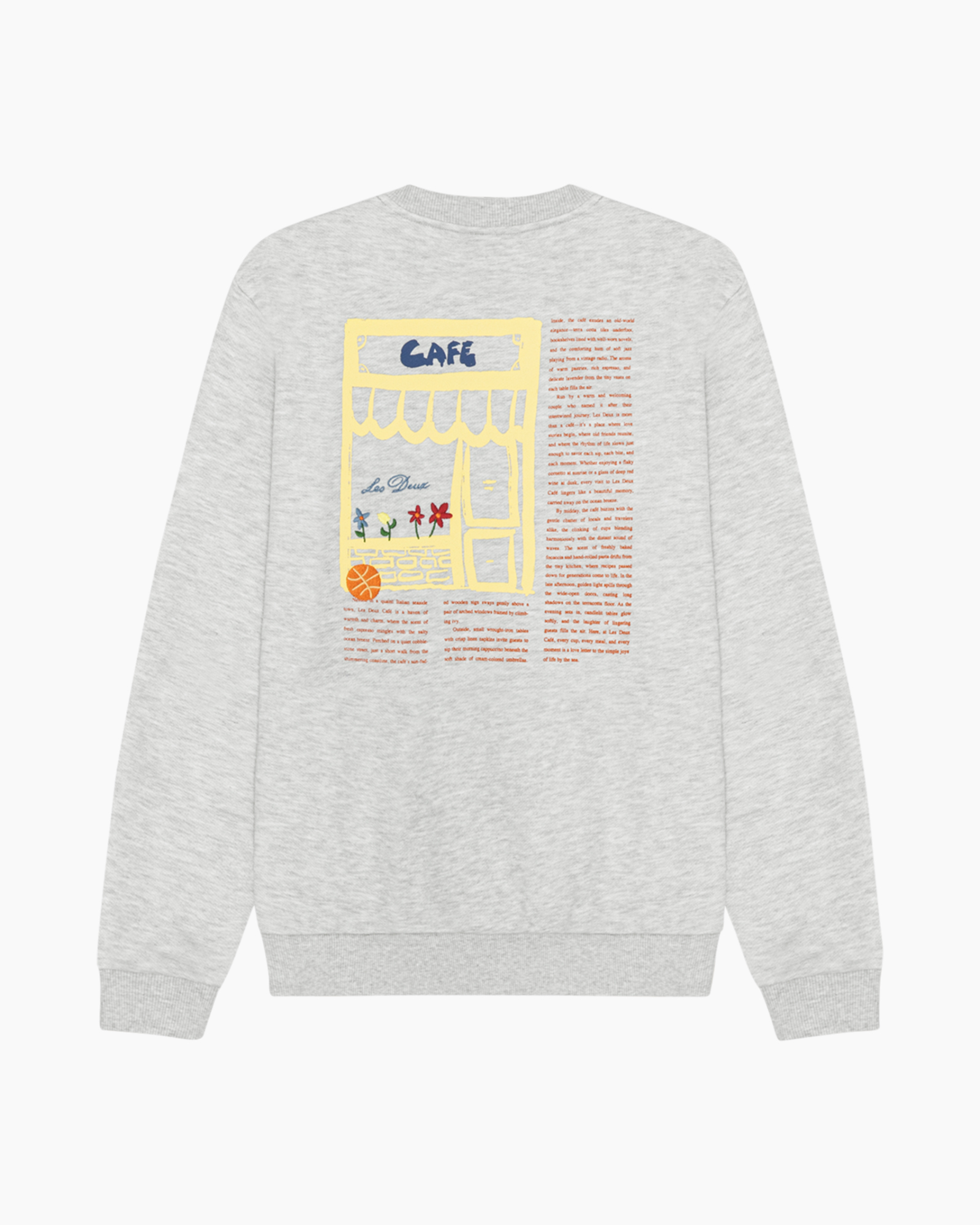 sweatshirt, crewneck, gray, logo, longsleeve