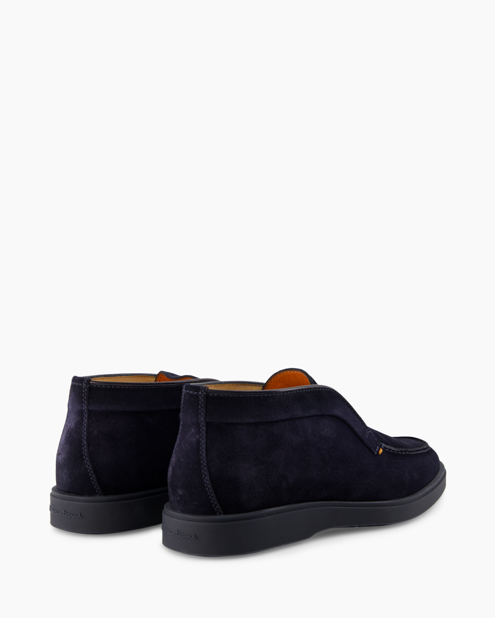 loafers, suede, navy, slip-on, men's shoes