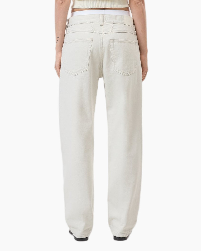 pants, jeans, beige, straight, waistband