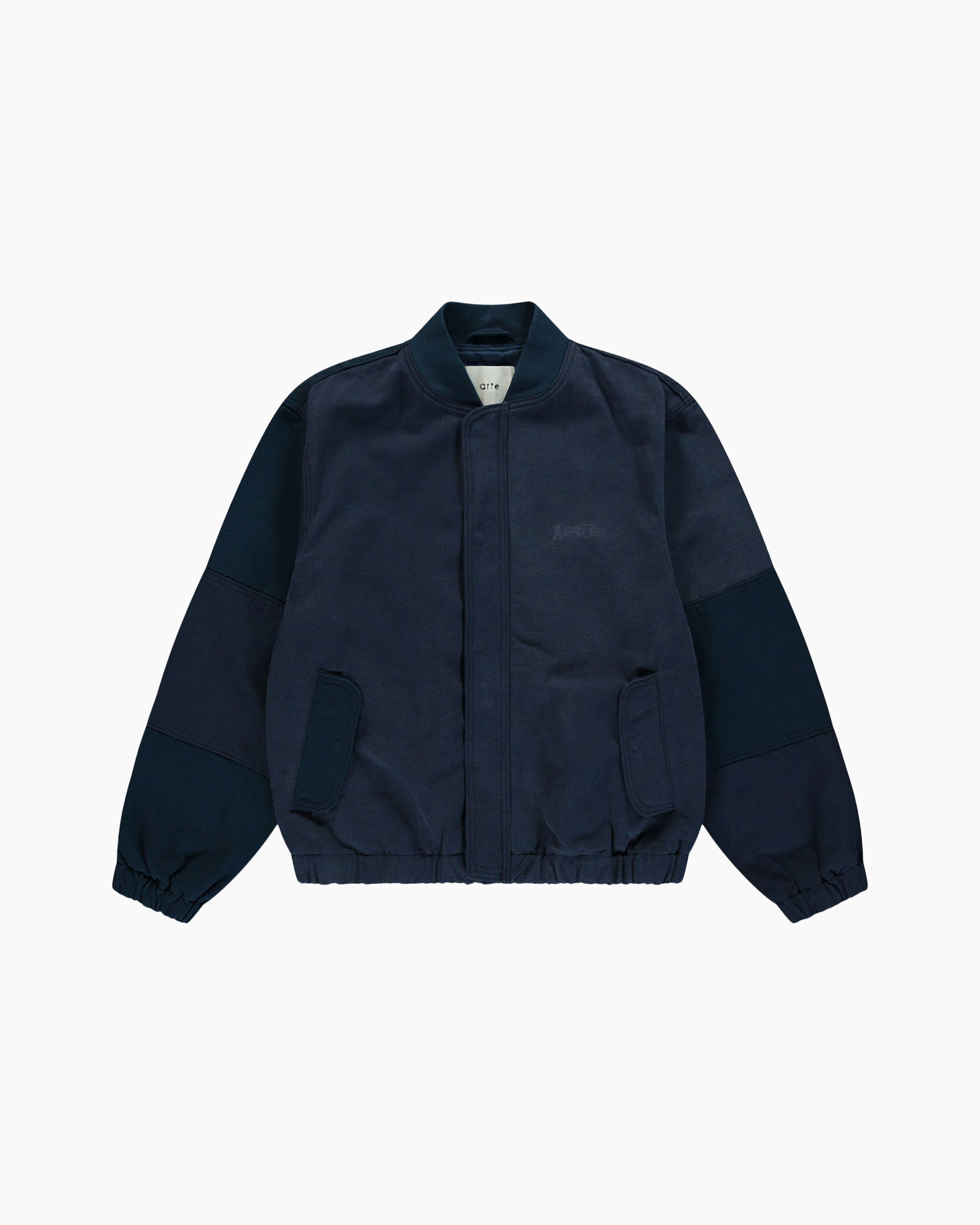 jacket,  bomber, navy blue, zip front, pockets