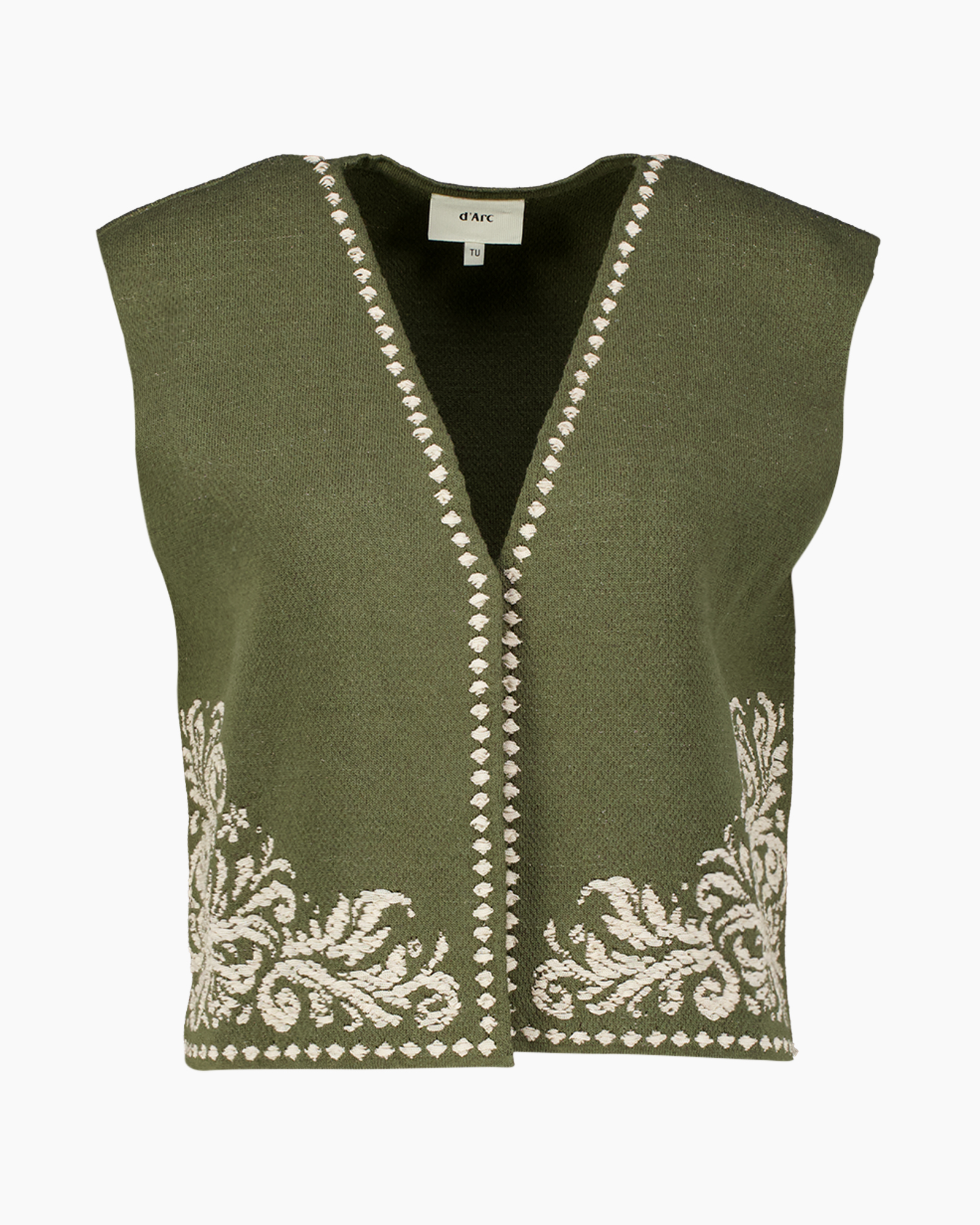 Gilet Lenno midden groen