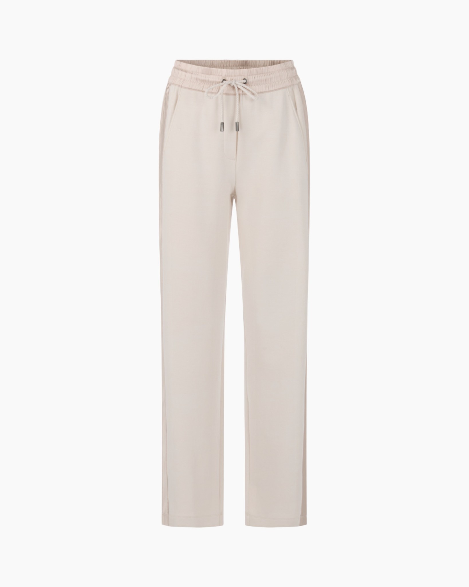 pants, drawstring, beige, relaxed-fit, ankle-length