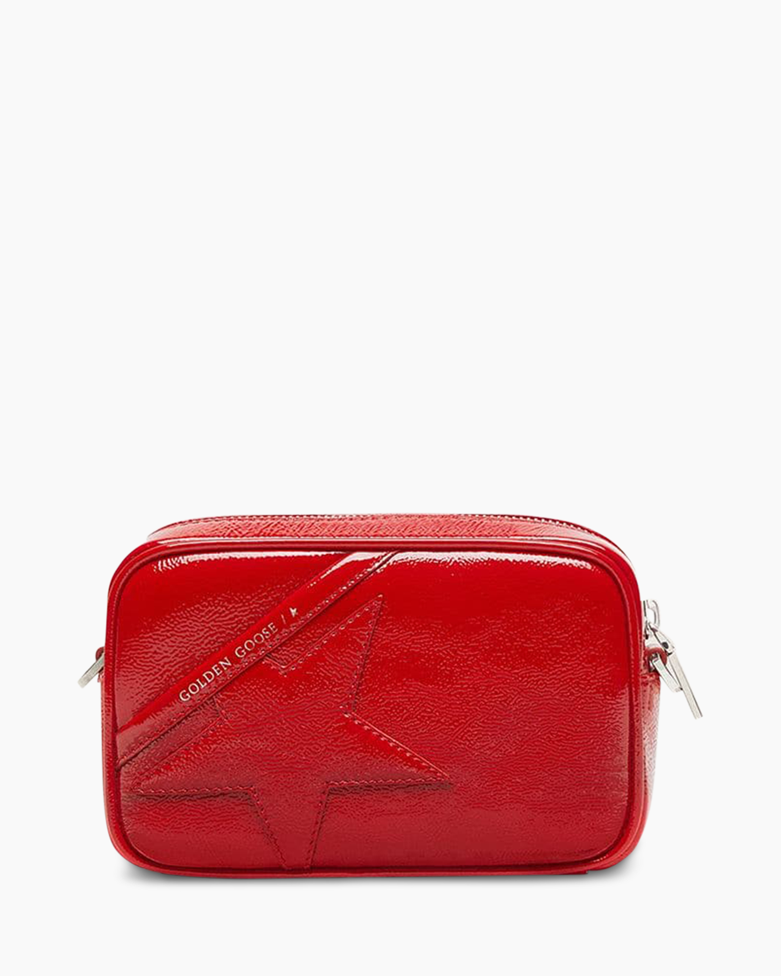 red, crossbody, nerve, pouch, star