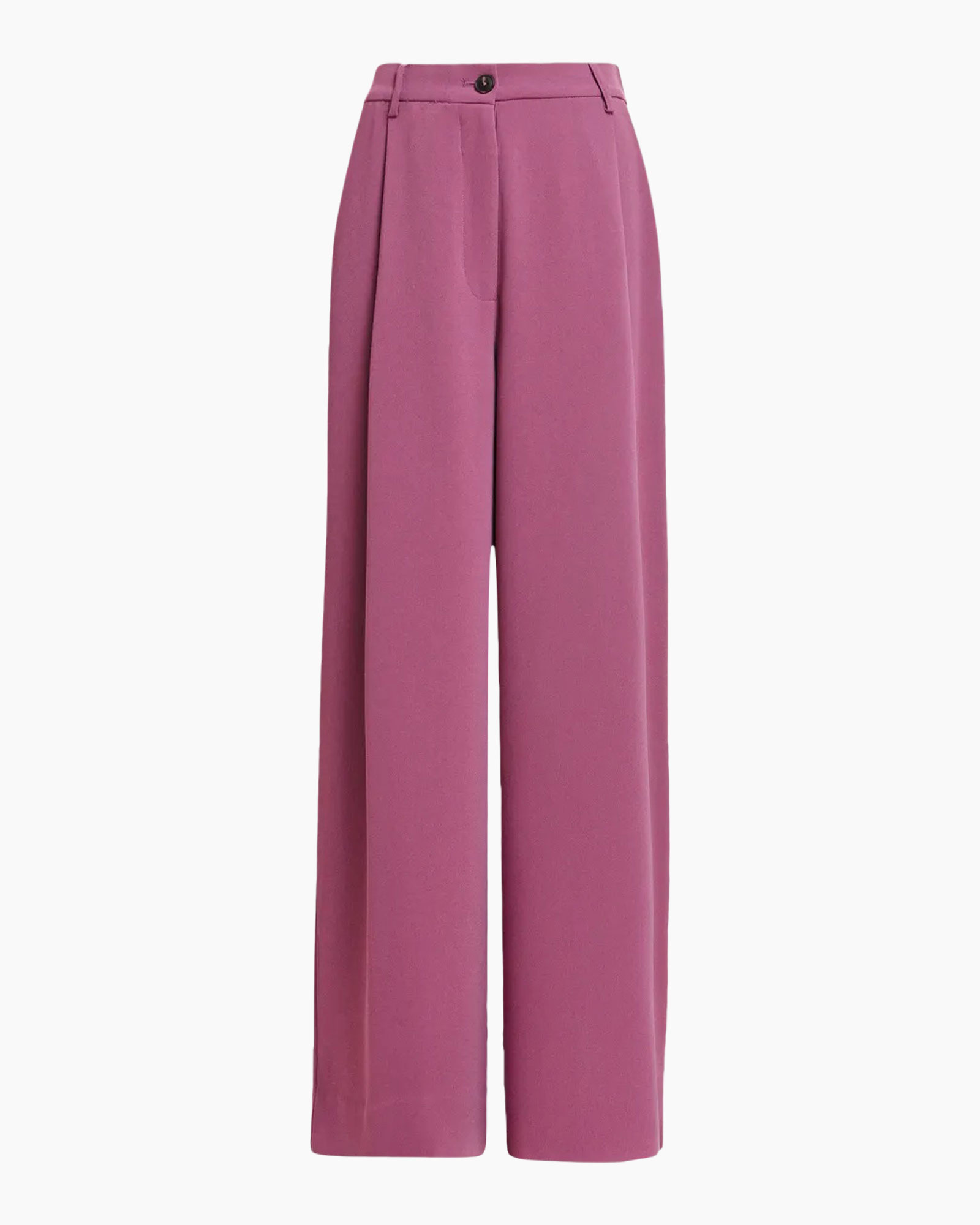 pants, wide-leg, pink, high-waist, solid