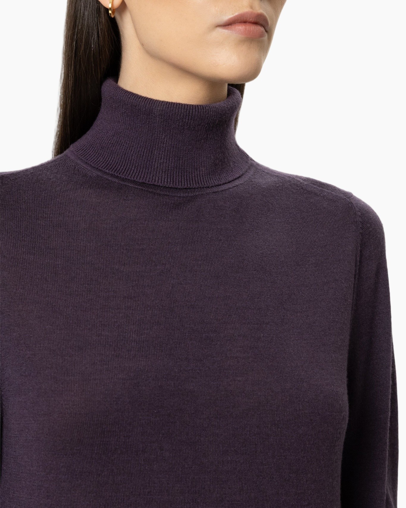 turtleneck, sweater, knitwear, purple, long-sleeve