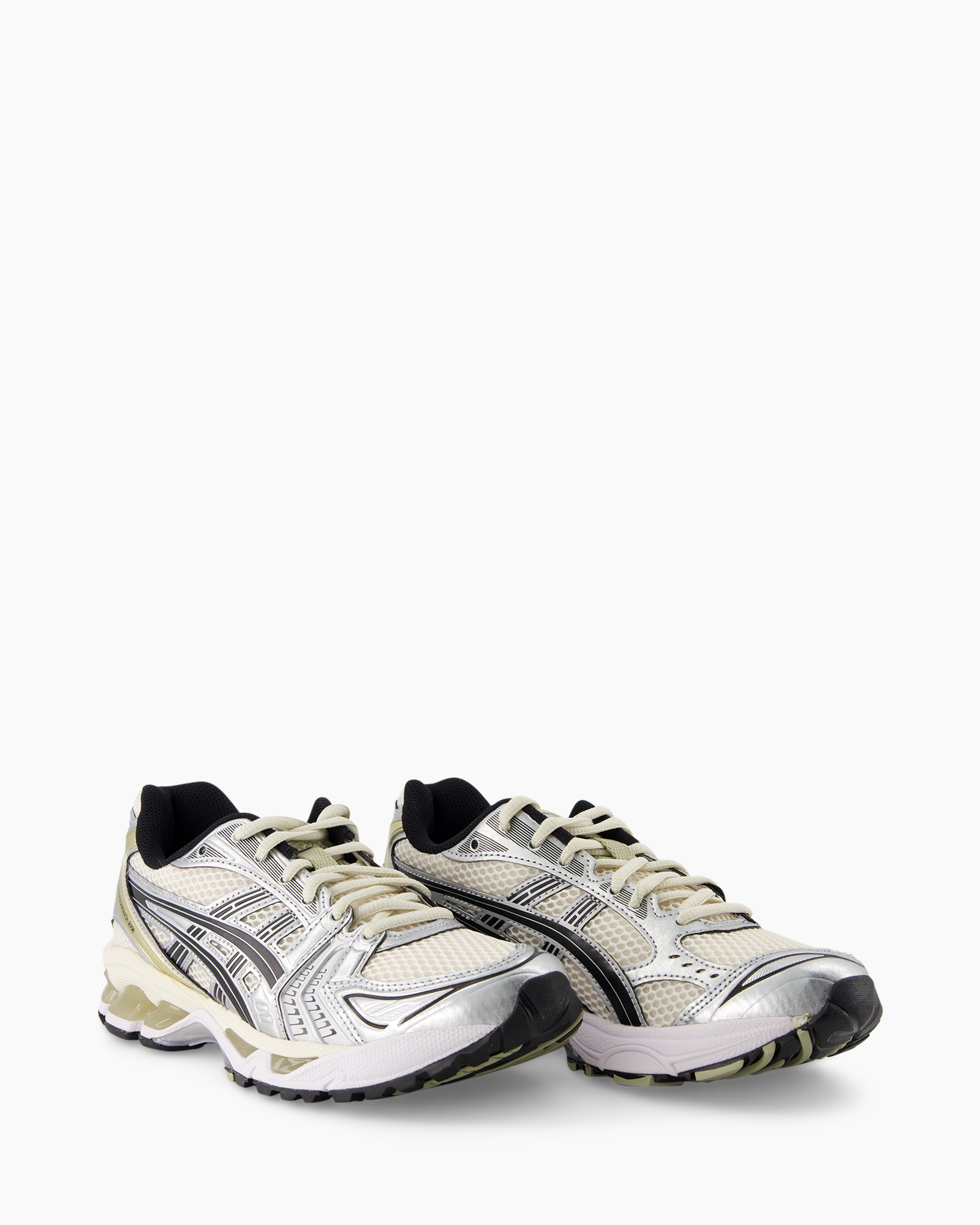 running shoes, sneaker, mesh upper, foam sole, silver black accents