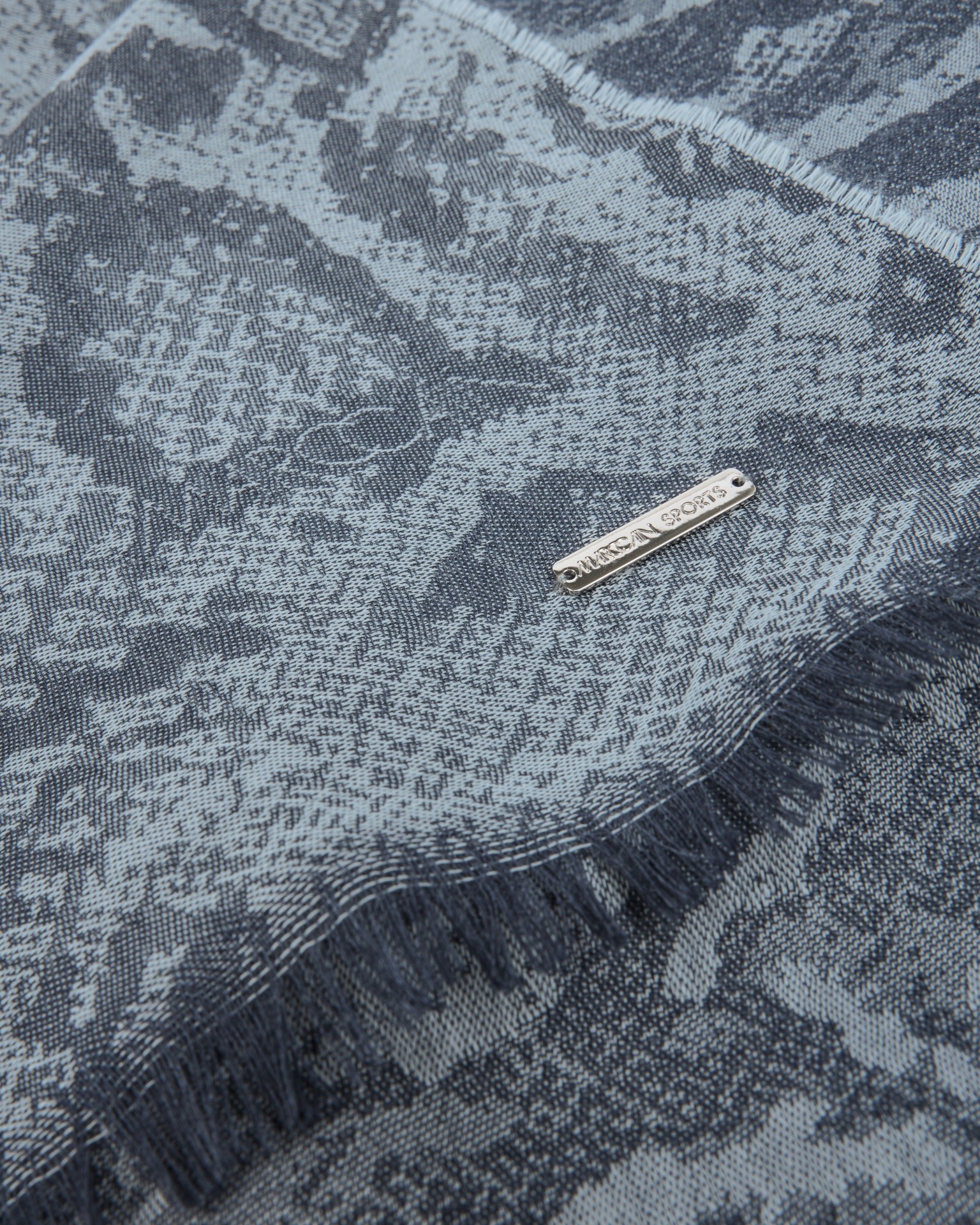 tapestry, shawl, paisley, blue, fringed