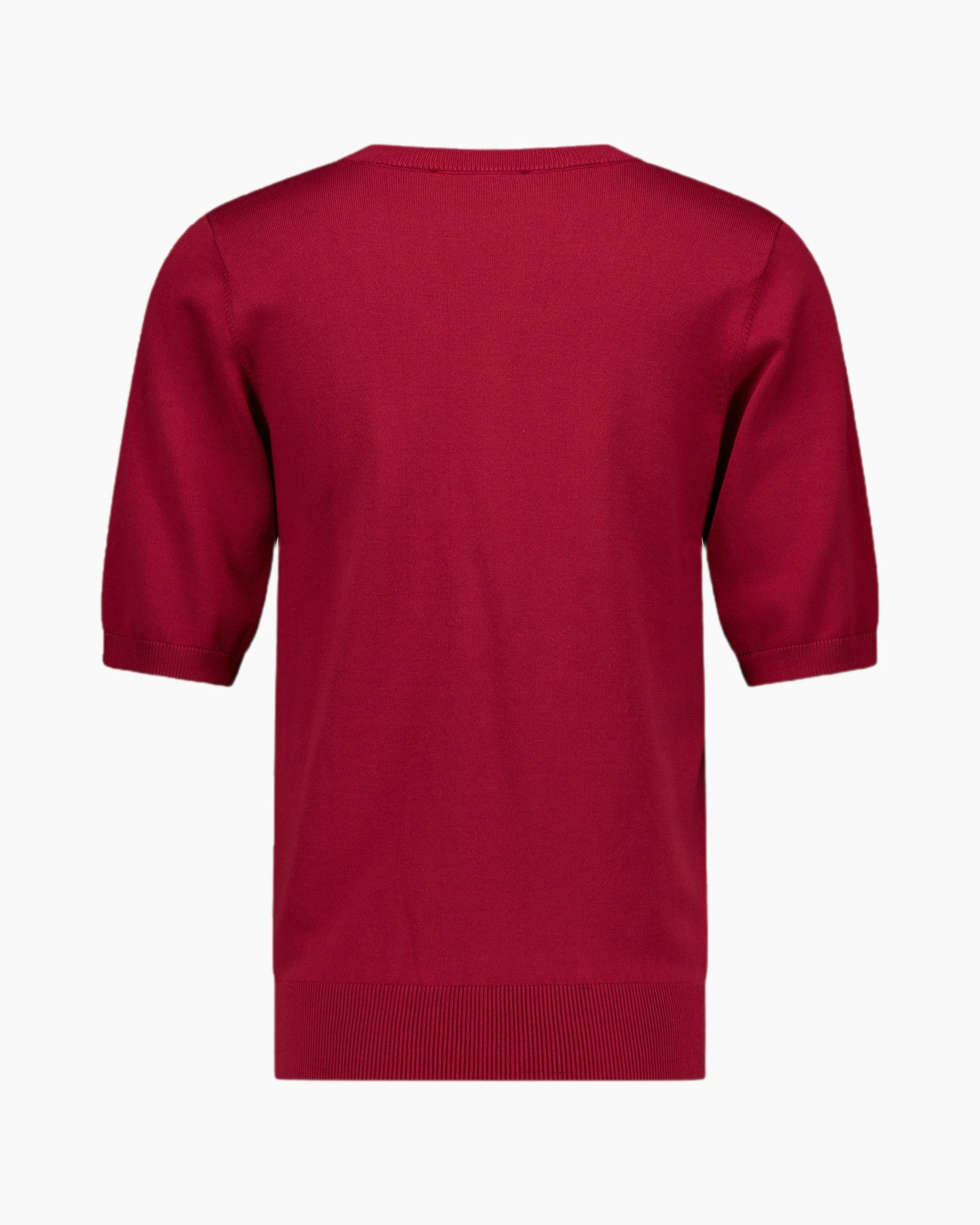 sweater, V-neck, short sleeve, knit, solid color