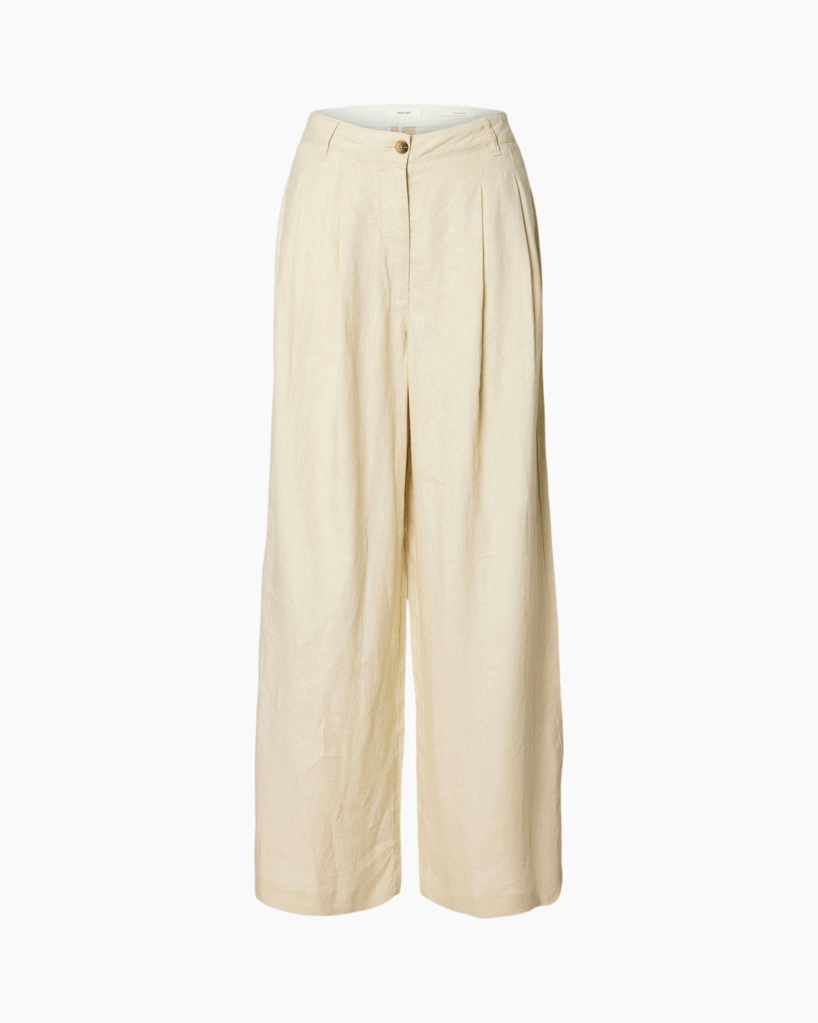 pants, trousers, wide-leg, beige, linen