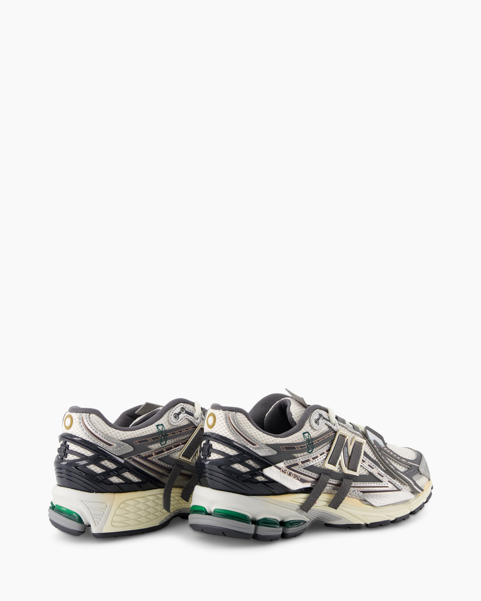 running shoes, sneakers, mesh, grayscale, creep green accent