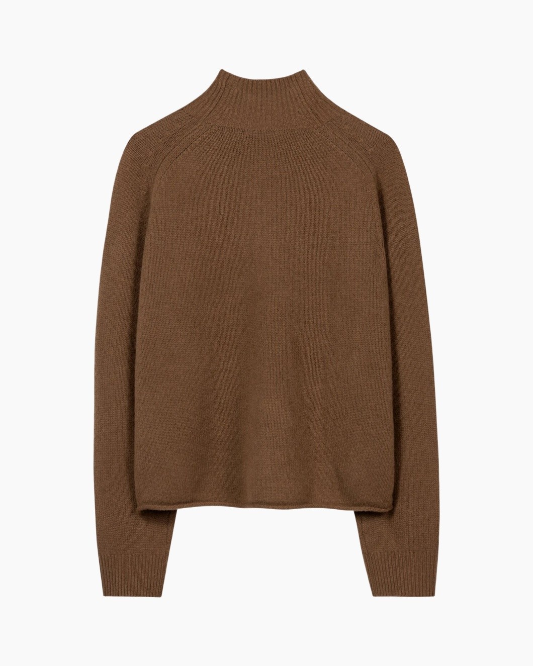 sweater, knit, brown, crew neck, long-sleeve