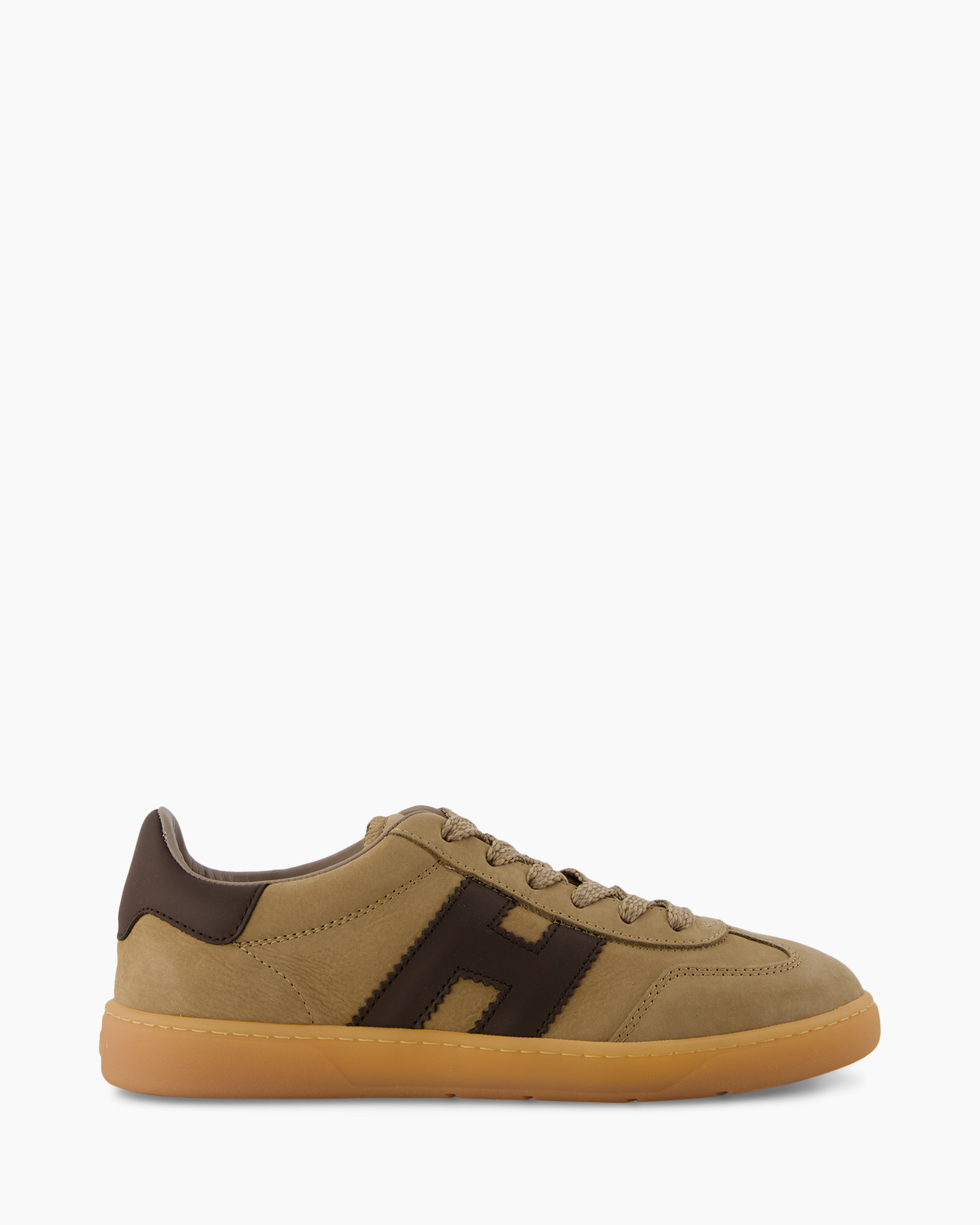 sneaker, tan, brown, gum sole, low-top