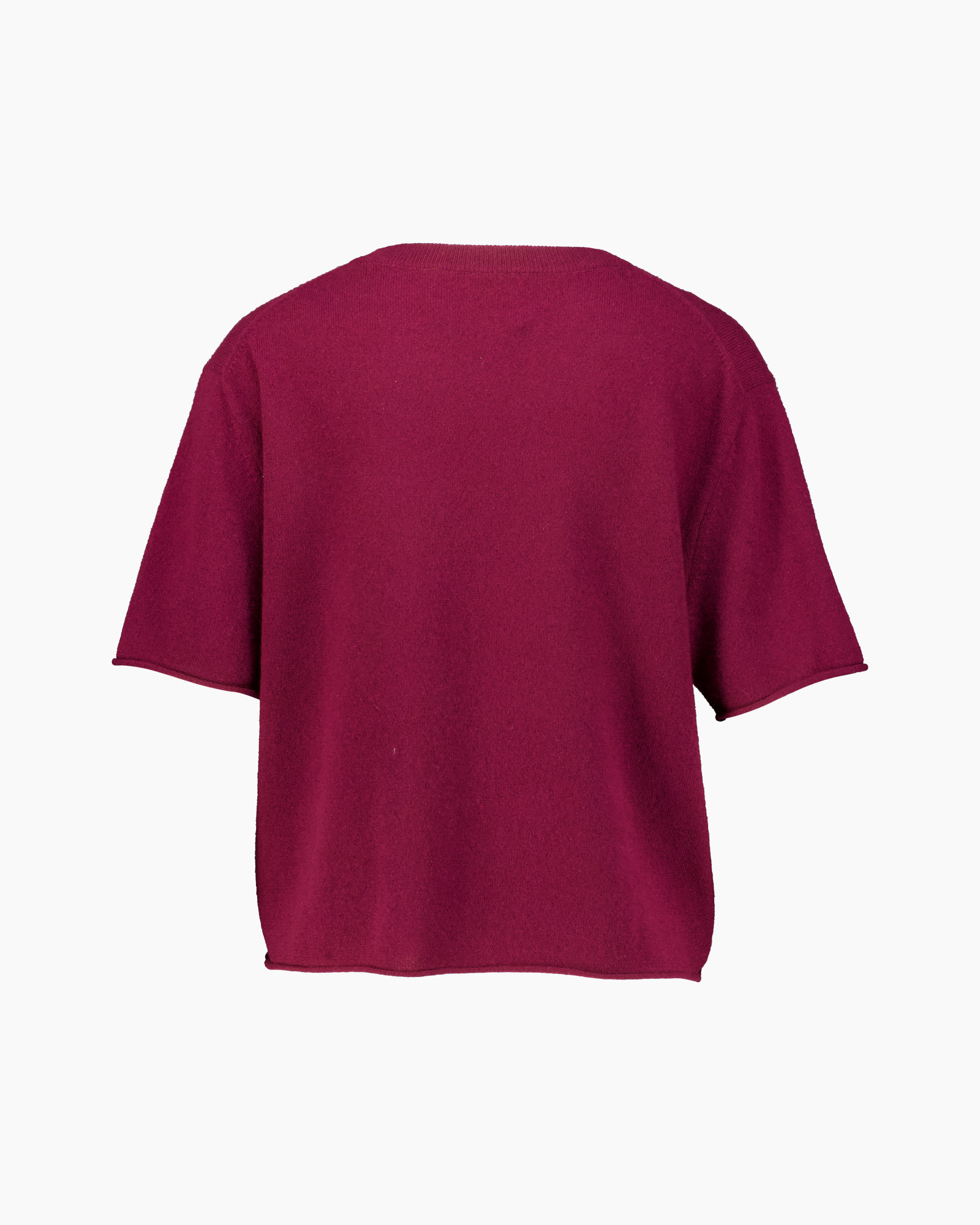 shirt, top, short-sleeve, magenta, solid-color