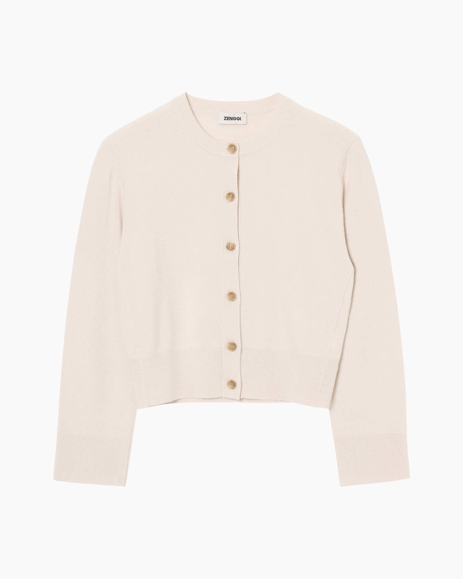 cardigan, button-down, beige, knit, long-sleeve