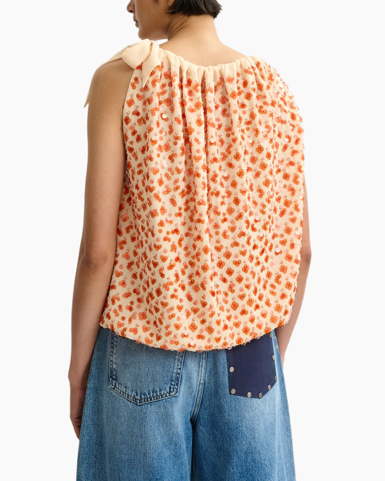 Blouse, Clothing, Jeans, Pants, Person