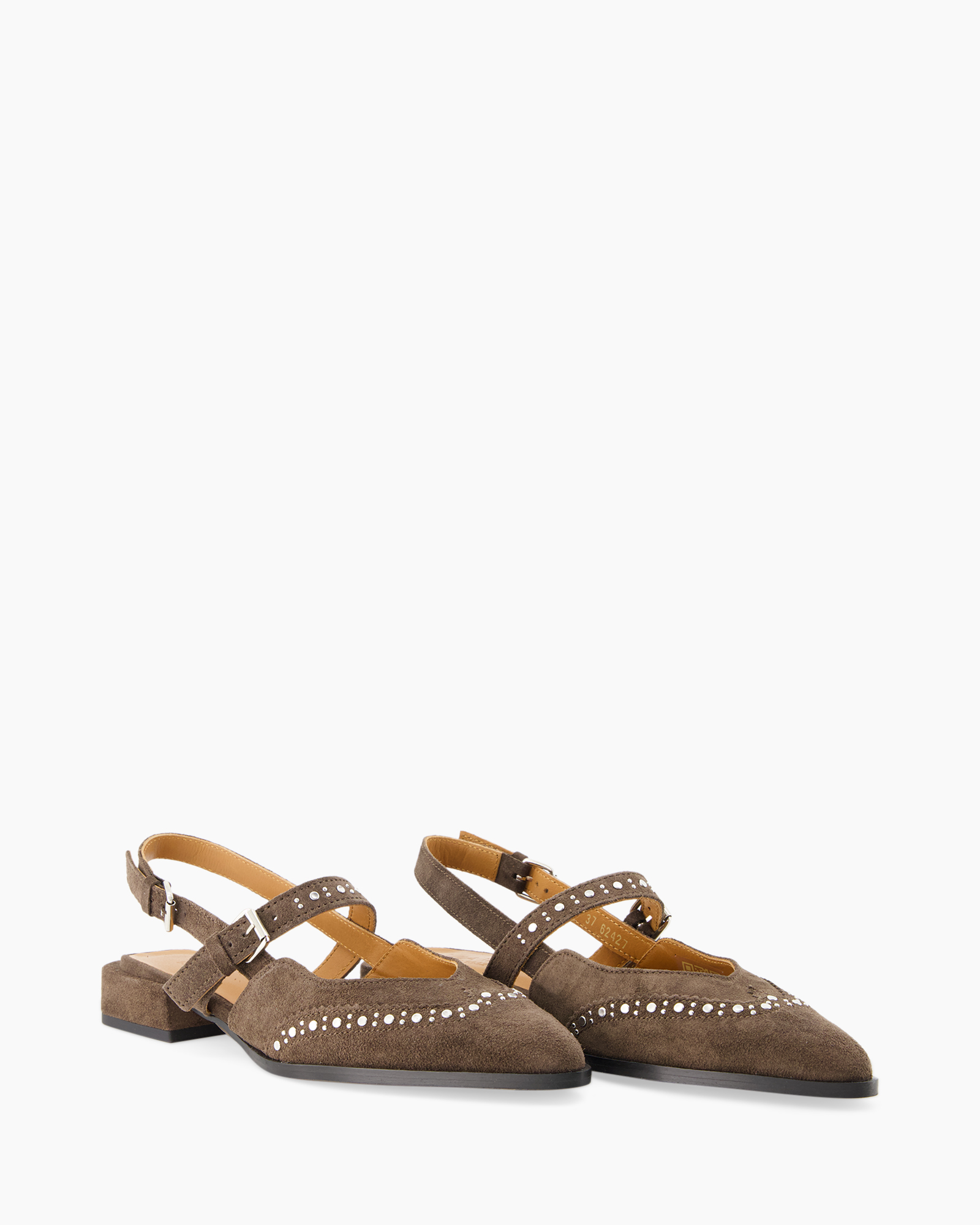 brown, suede, flat, low heel, strappy