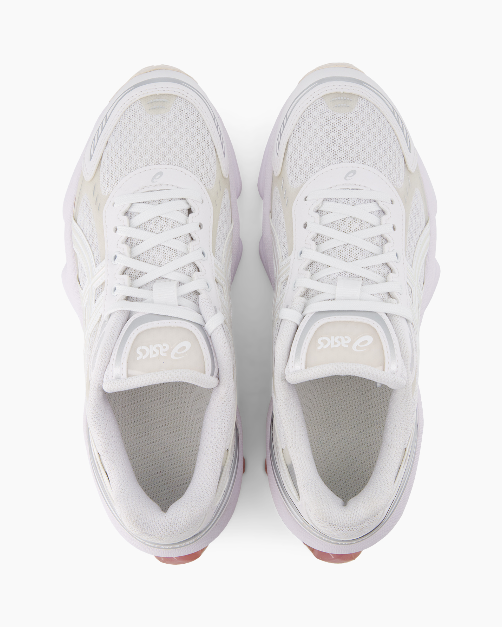 sneakers, mesh, lilac, white, laces