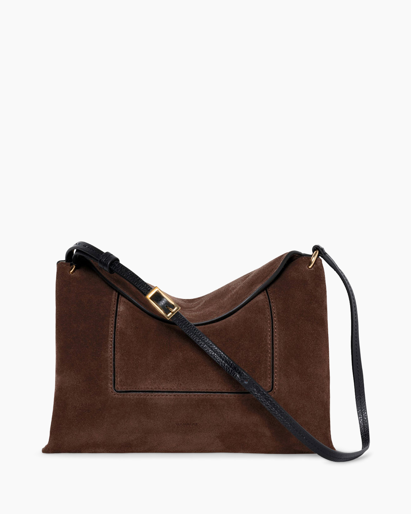 purse, handbag, brown, suede, shoulder-bag