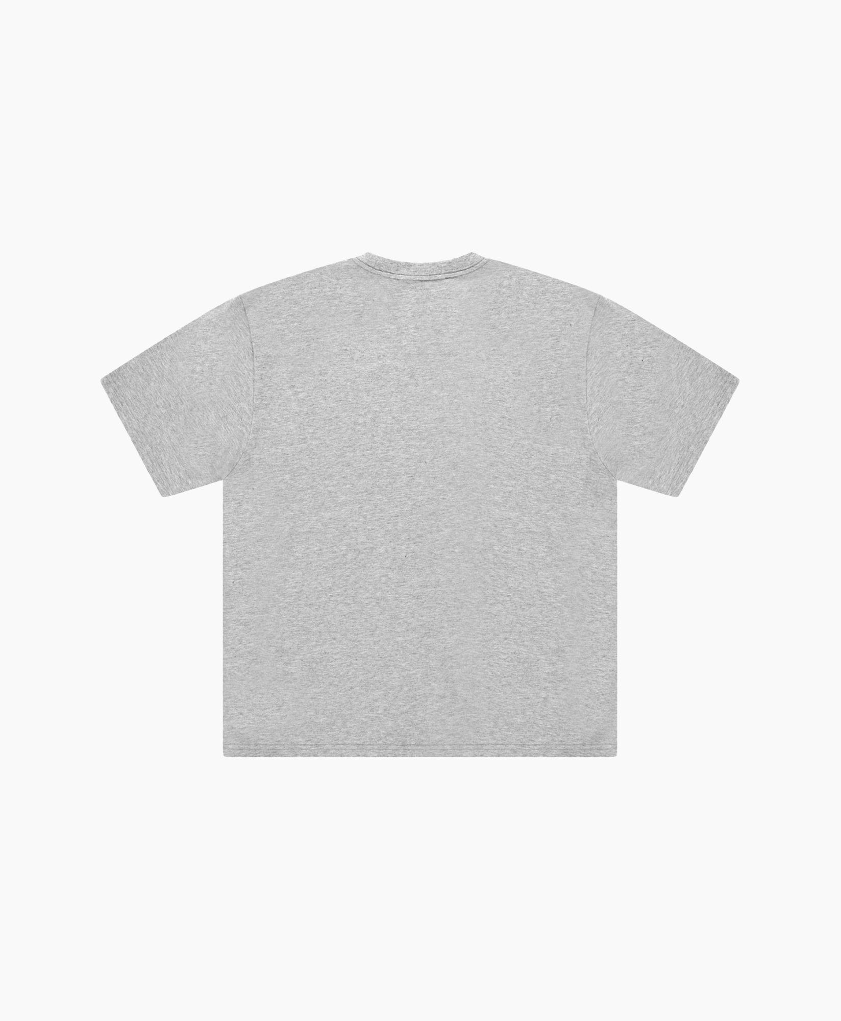 t-shirt, gray, short sleeves, graphic patch, crew neck