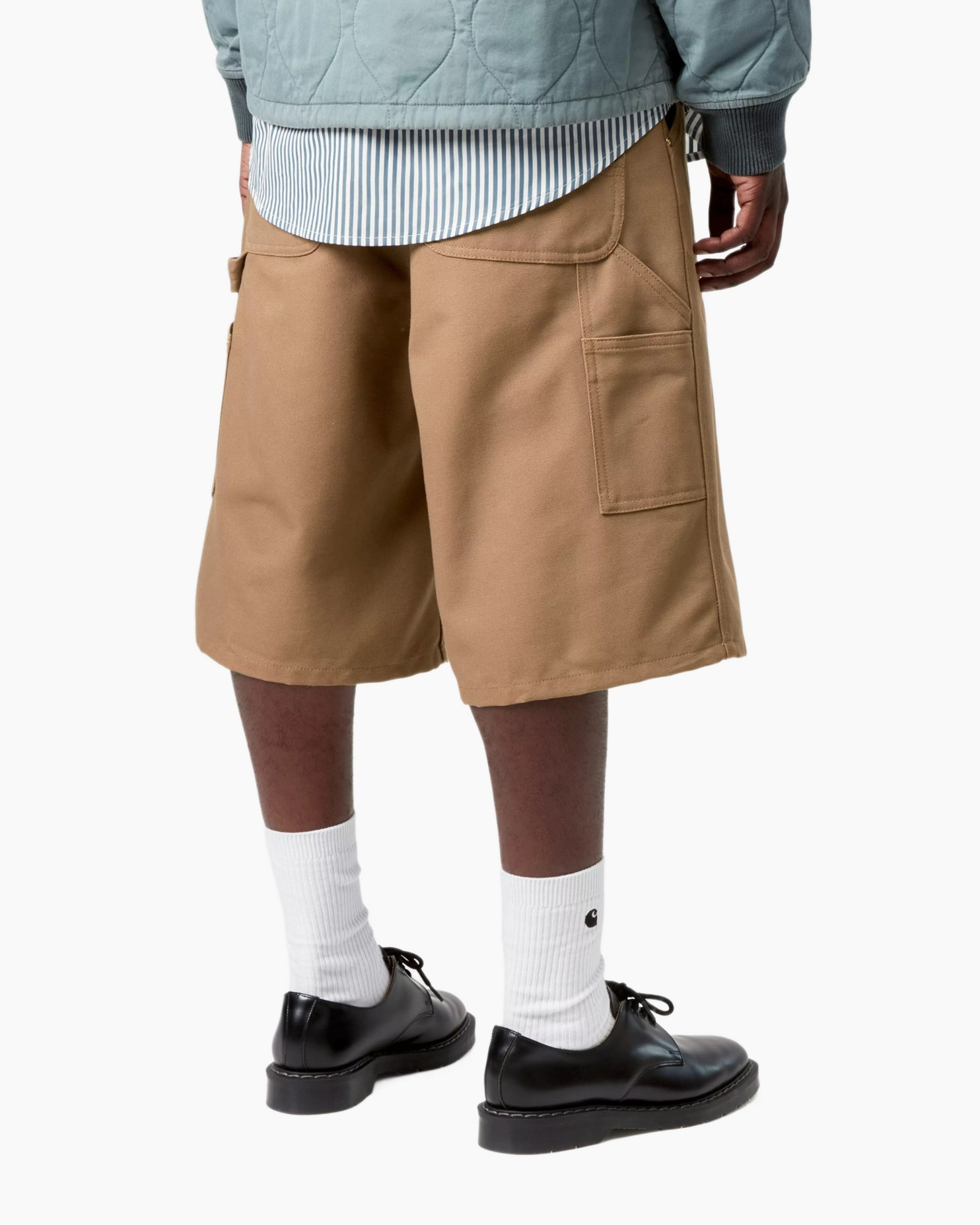 Shorts, Person, Coat, Shoe, Khaki