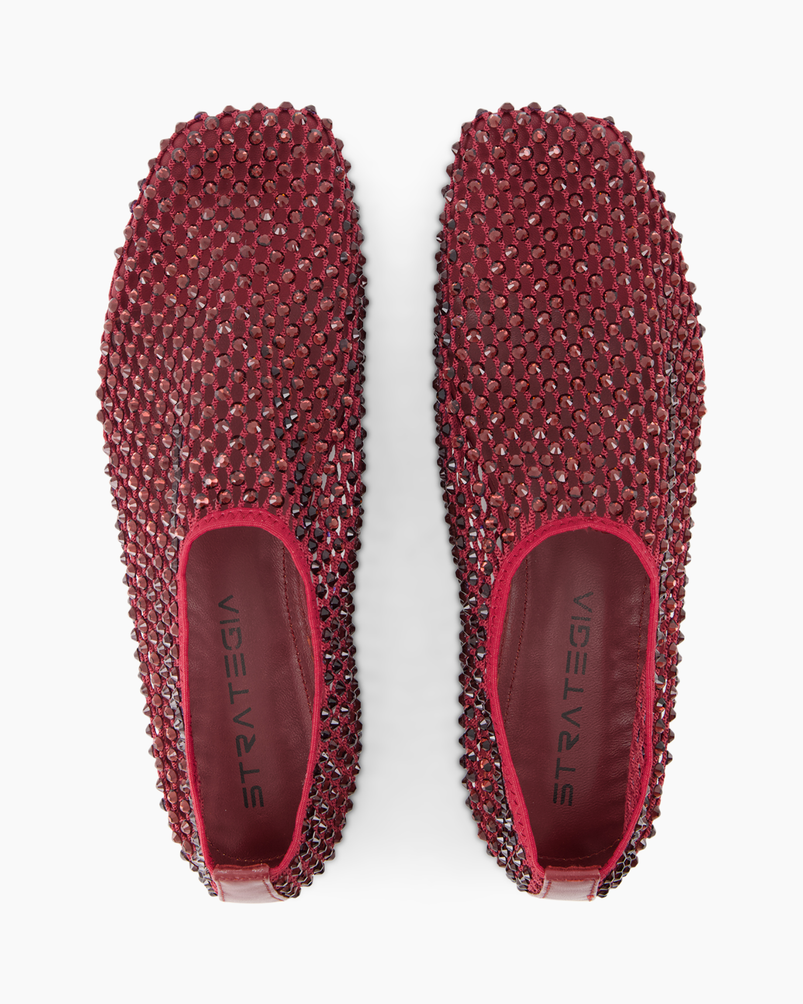 slip-ons, moccasins, sequin, red, embellished