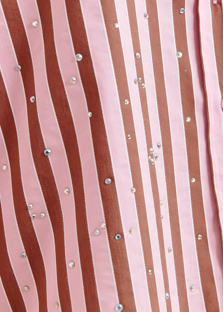 pink, striped, sequin, fabric, dress