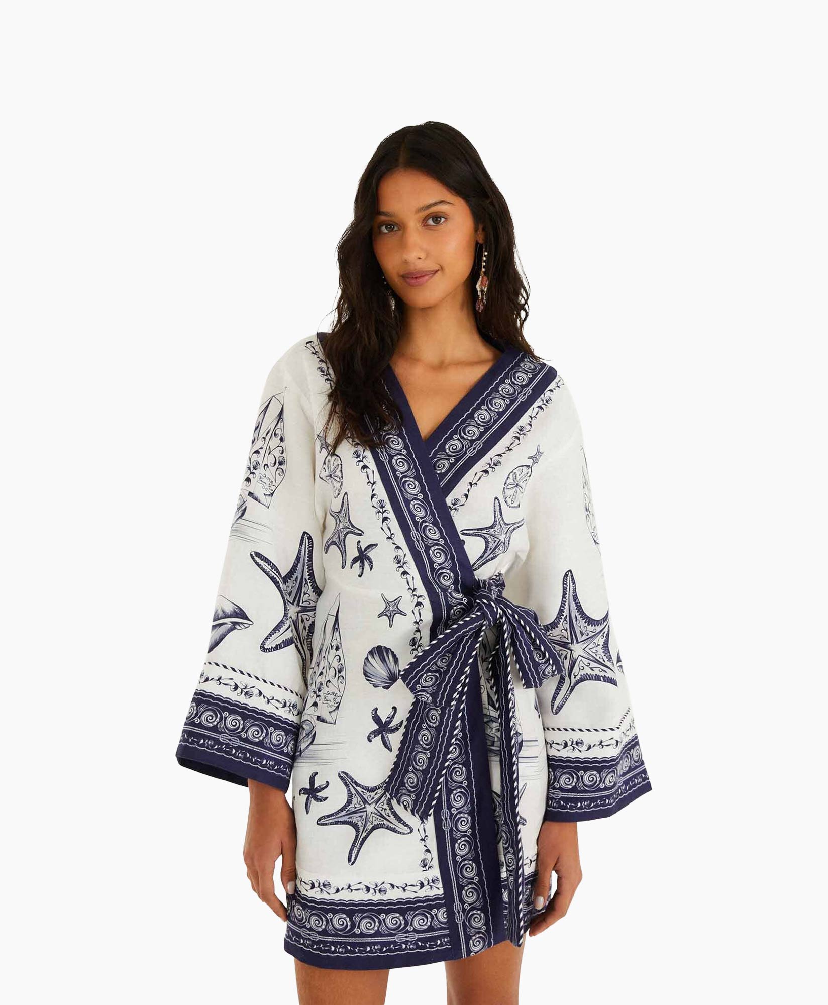 kimono, robe, coatigan?, beachwear, navy, navy-trim, sea-pattern, wrap