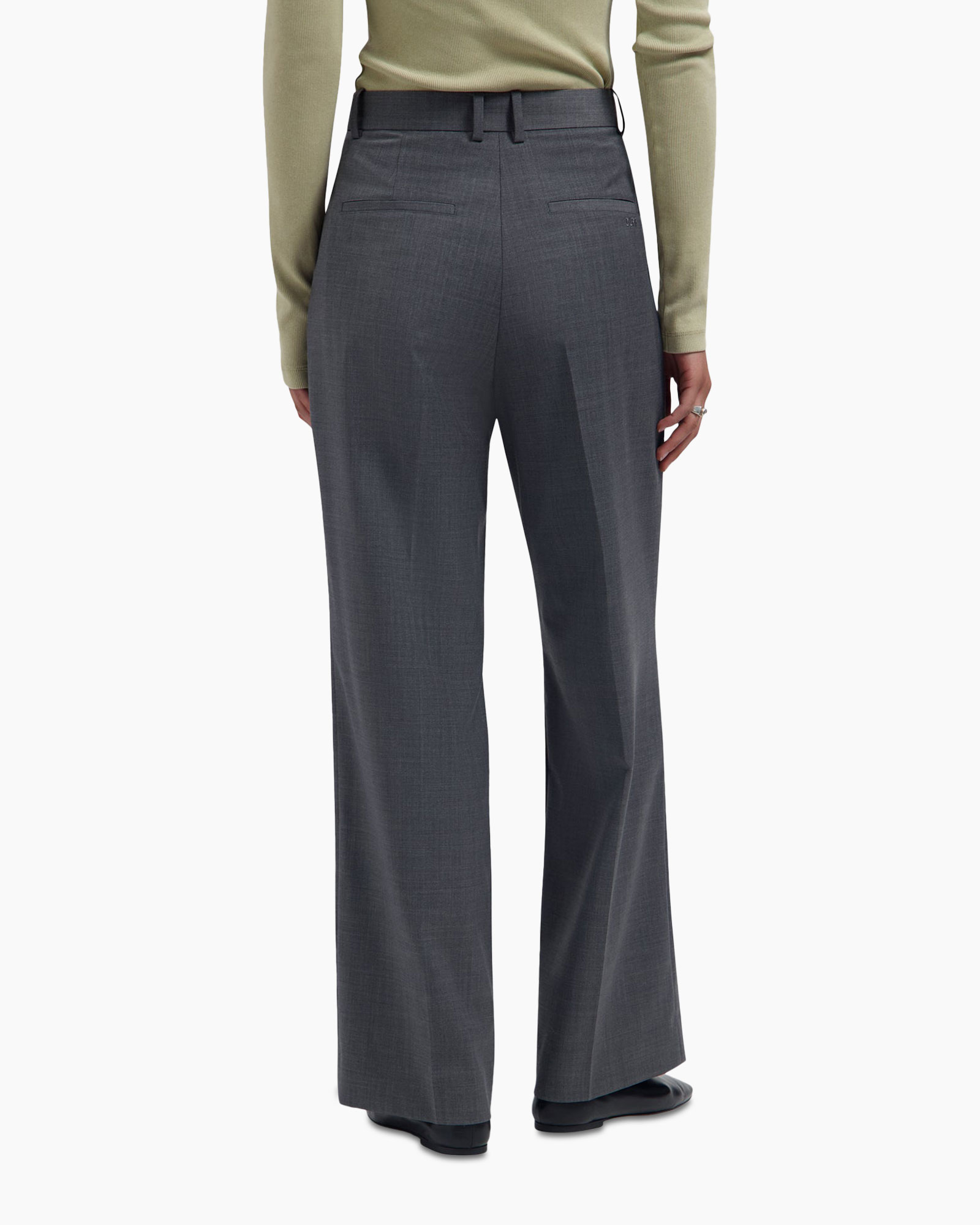 pants, trousers, wide-leg, gray, formal