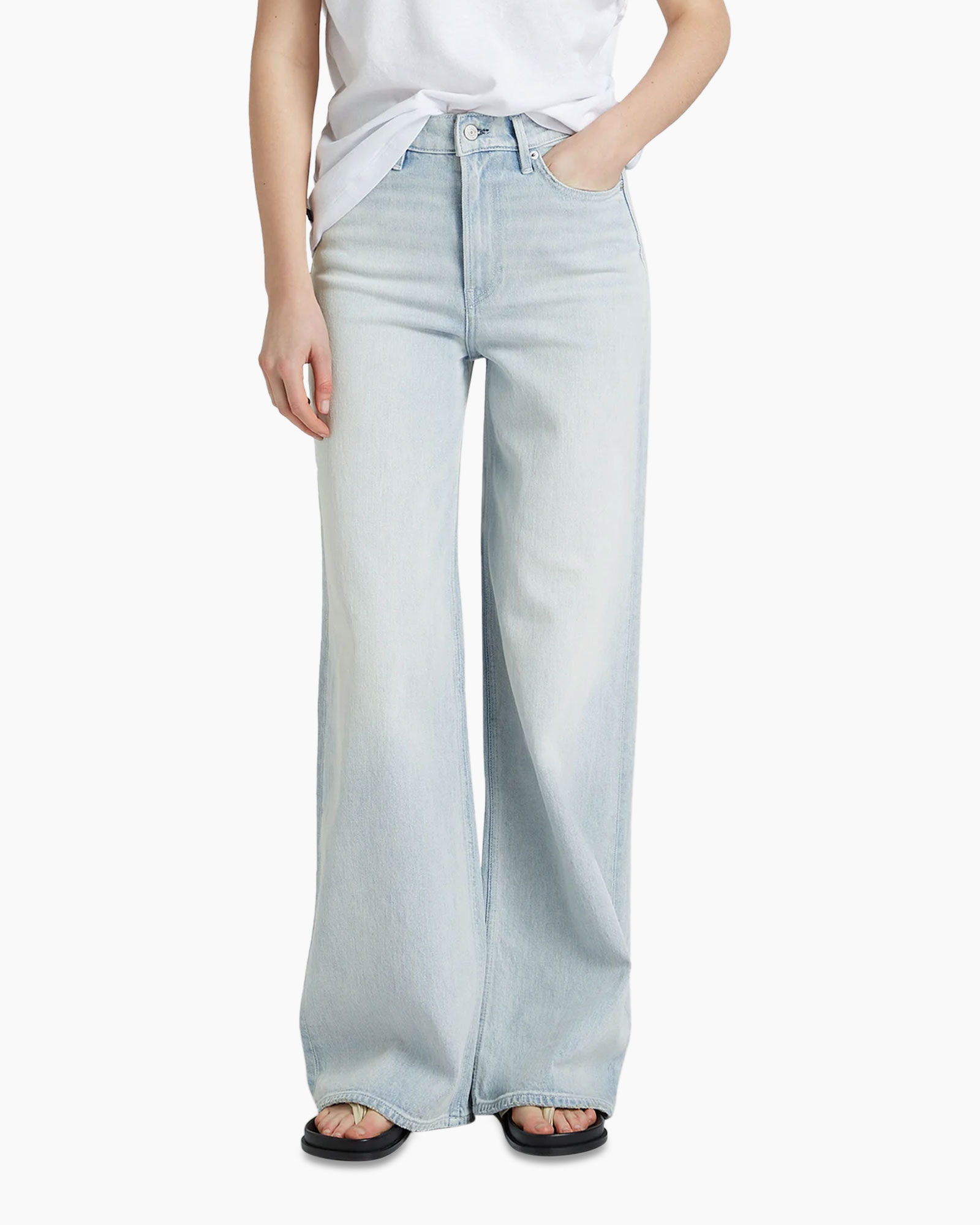 jeans, wide leg, light wash, high waist, distressed no, jeans, wide-leg, light-wash, denim, pants