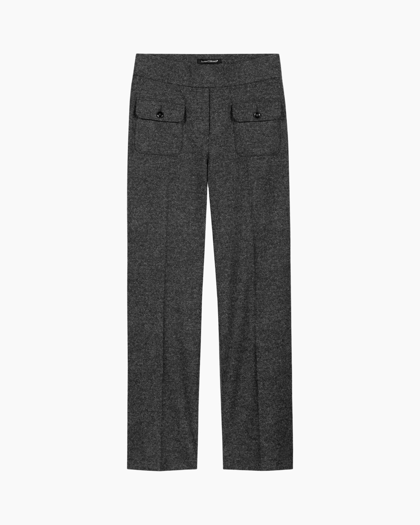 pants, trousers, gray, pocketed, cargo?
