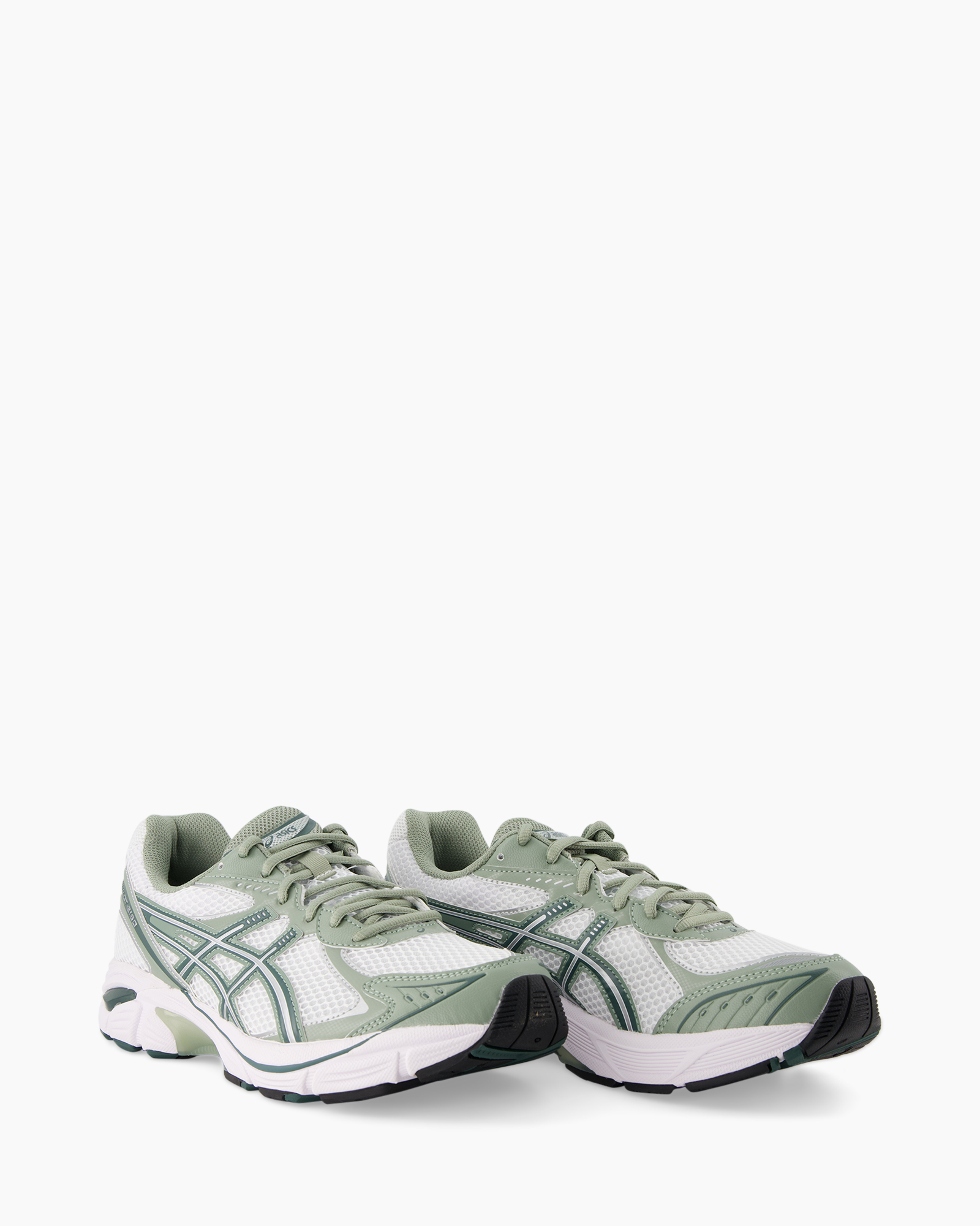 running shoes, mesh, green, white, athletic