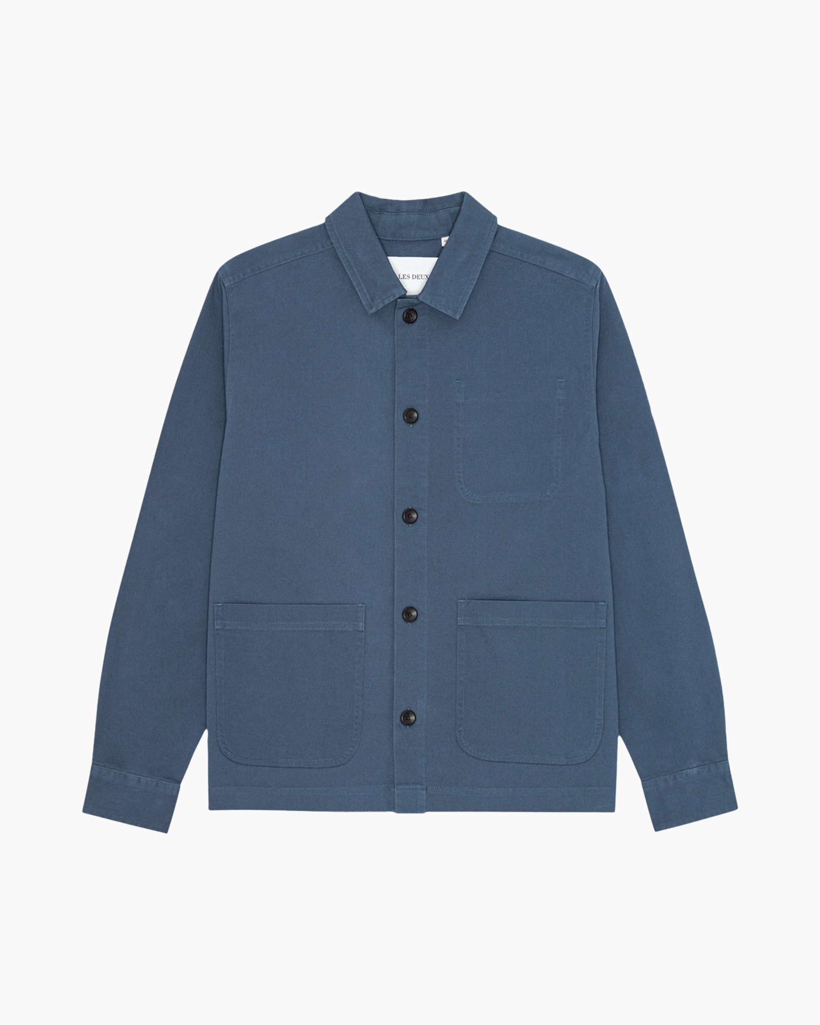 jacket, shirt, blue, button-up, pockets