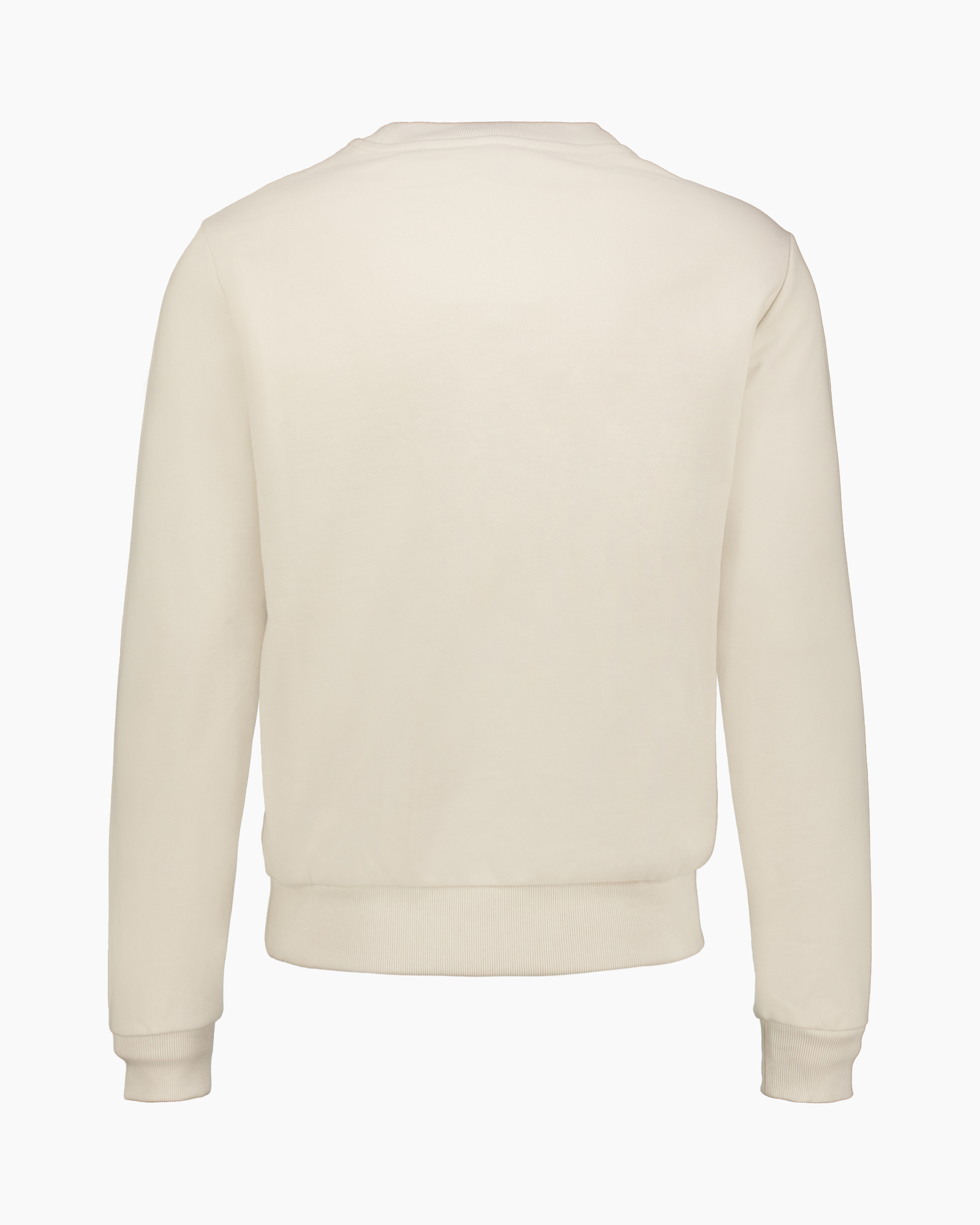 crewneck, sweatshirt, beige, long-sleeve, logo small