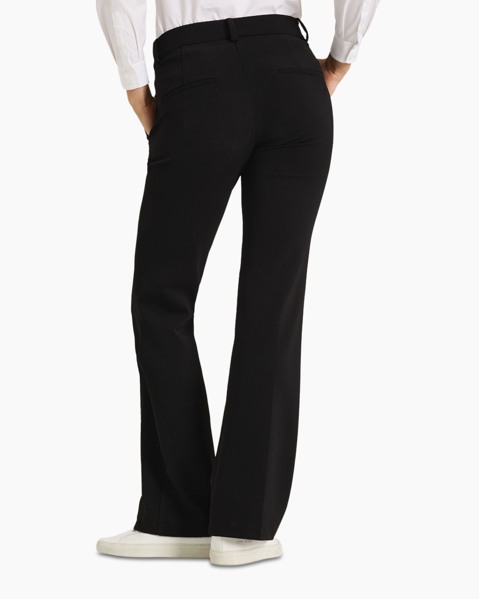 trousers, black, pants, slacks, back pockets