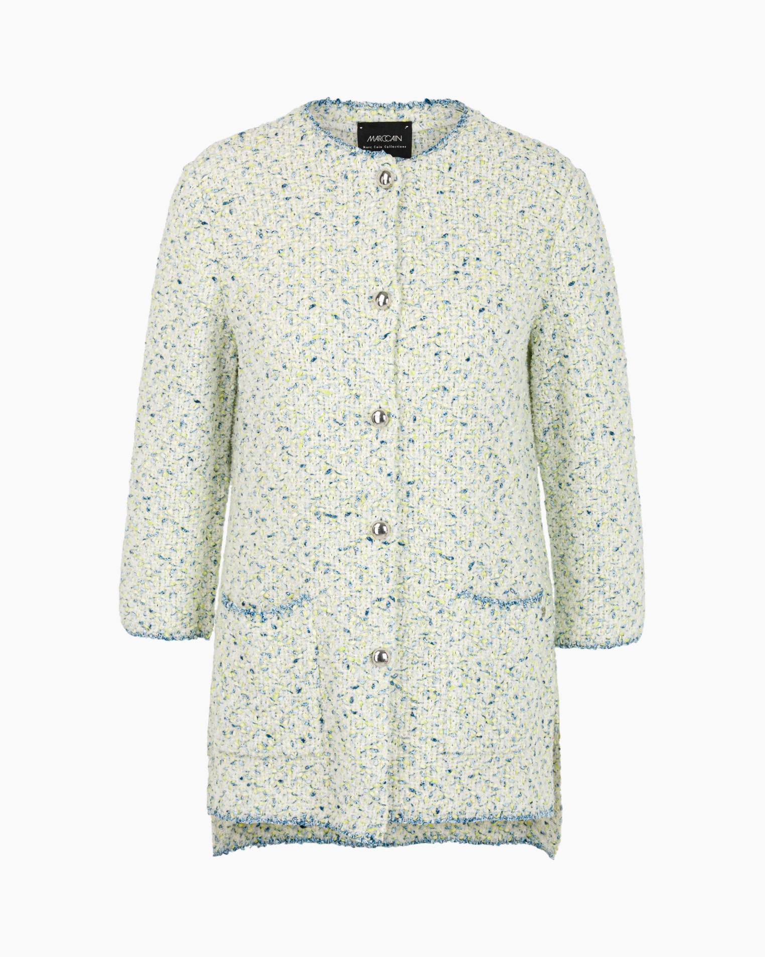 tweed, coat, cardigan, serving, buttons