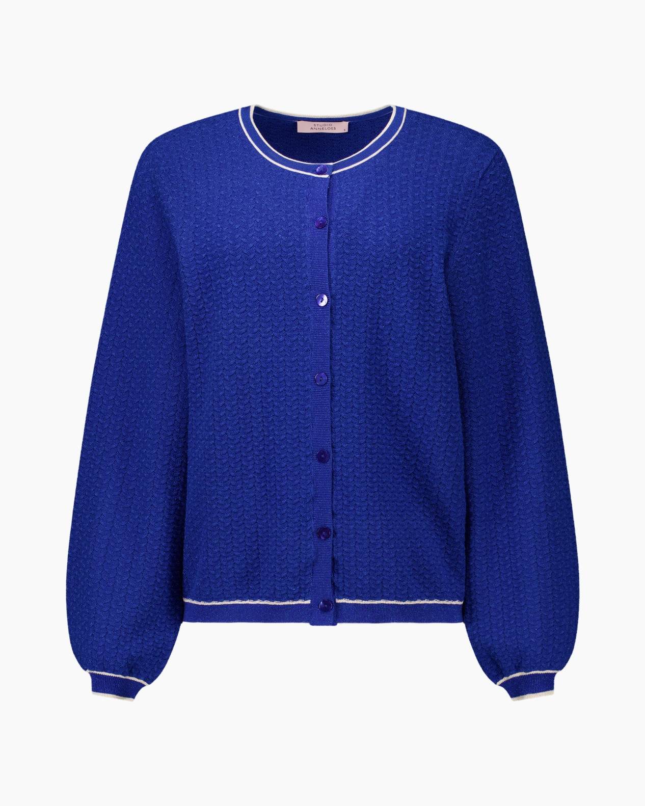 cardigan, blue, knit, button-up, long-sleeve