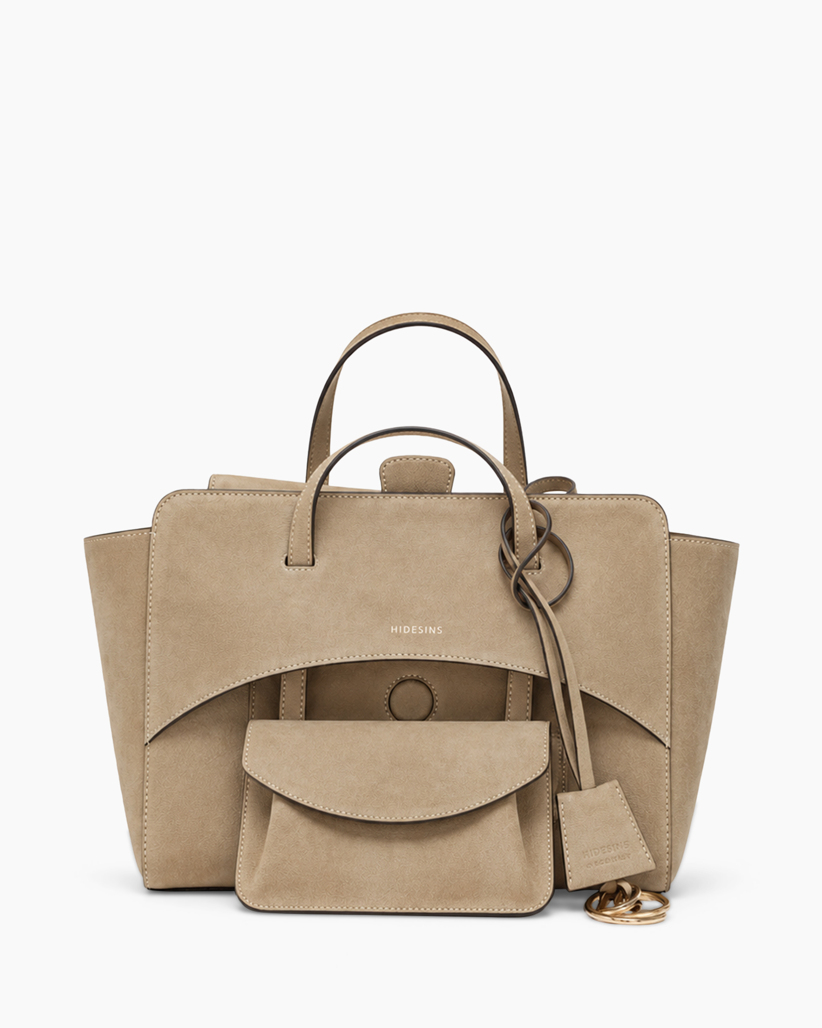 bag, tote, beige, suede, purse