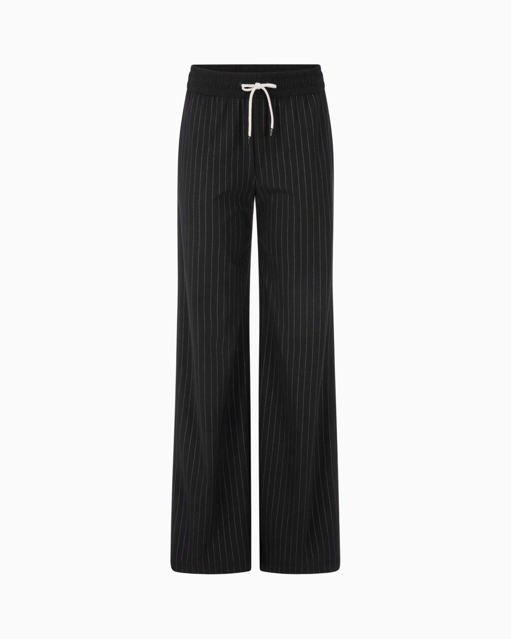 pants, trousers, pinstripe, black, drawstring