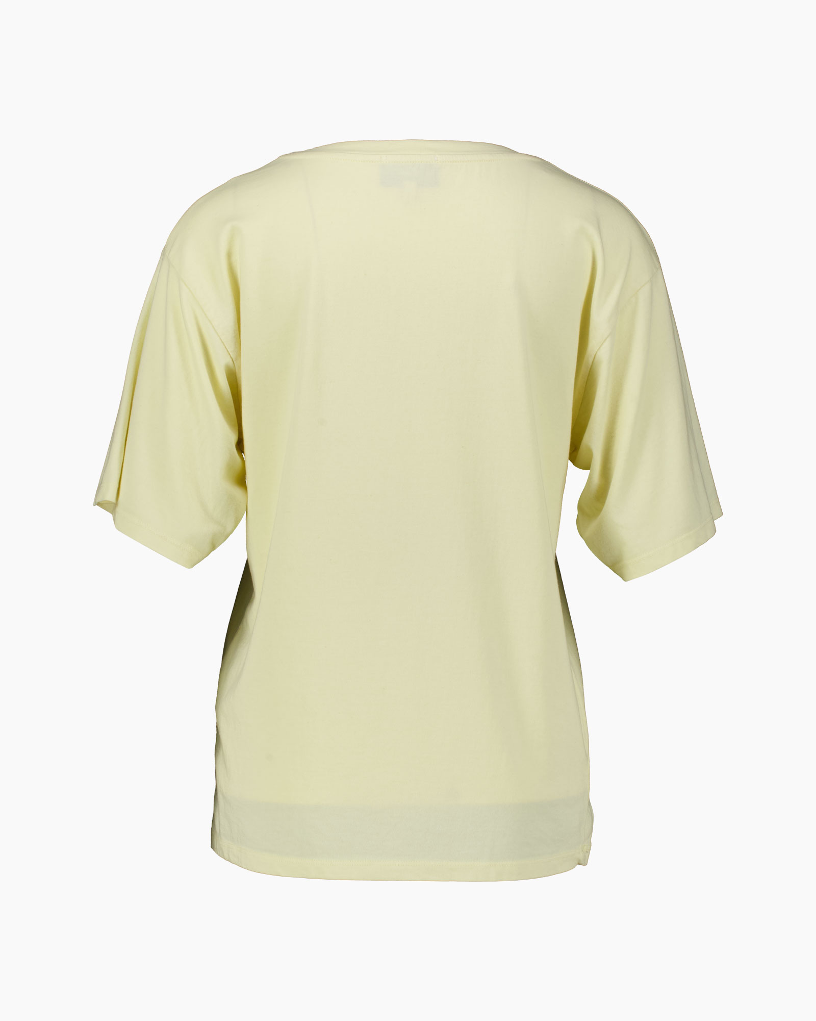 t-shirt, short sleeves, solid color, yellow, cotton