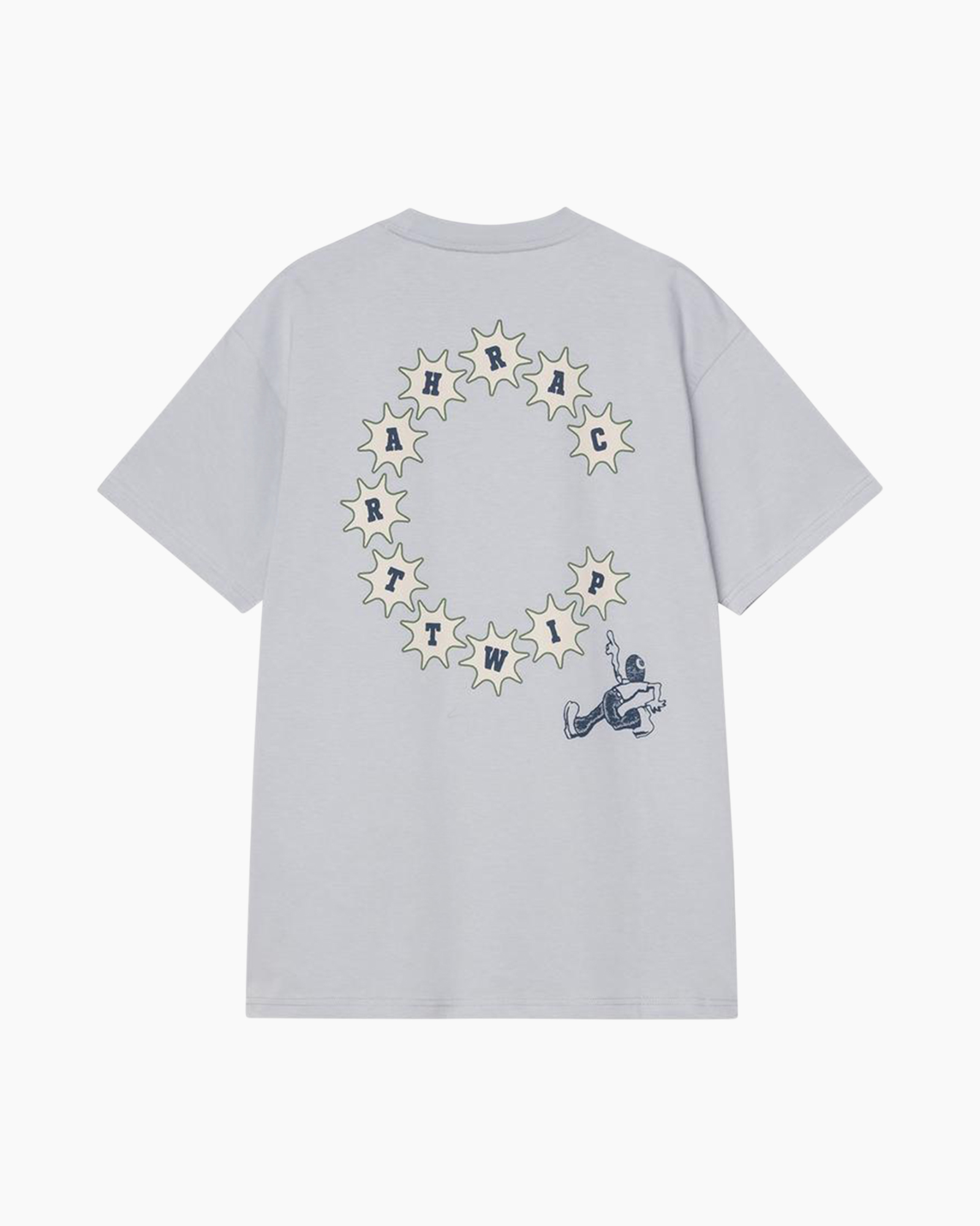 t-shirt, graphic, short sleeve, gray, print