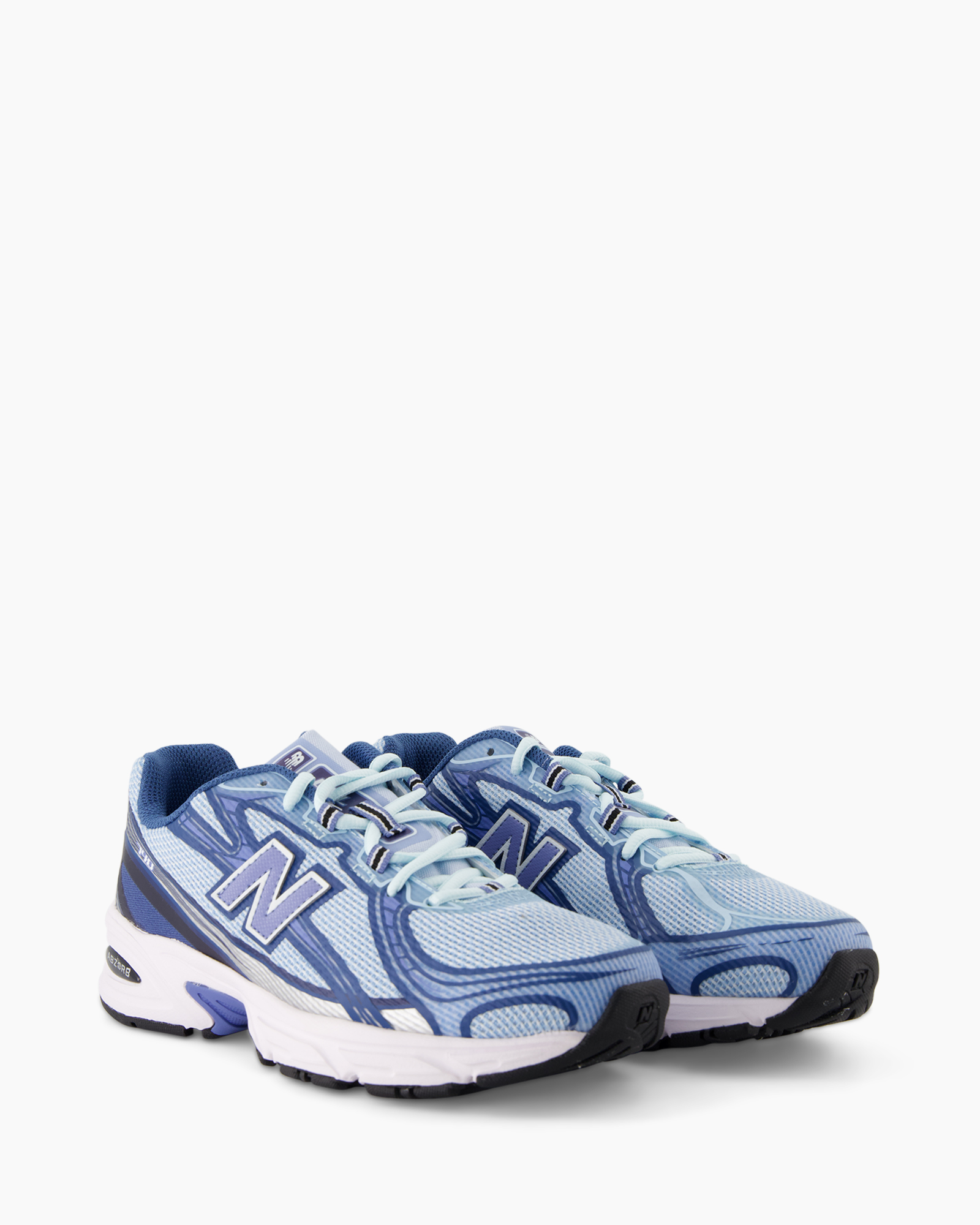 running shoe, sneaker, athletic shoe, mesh upper, blue